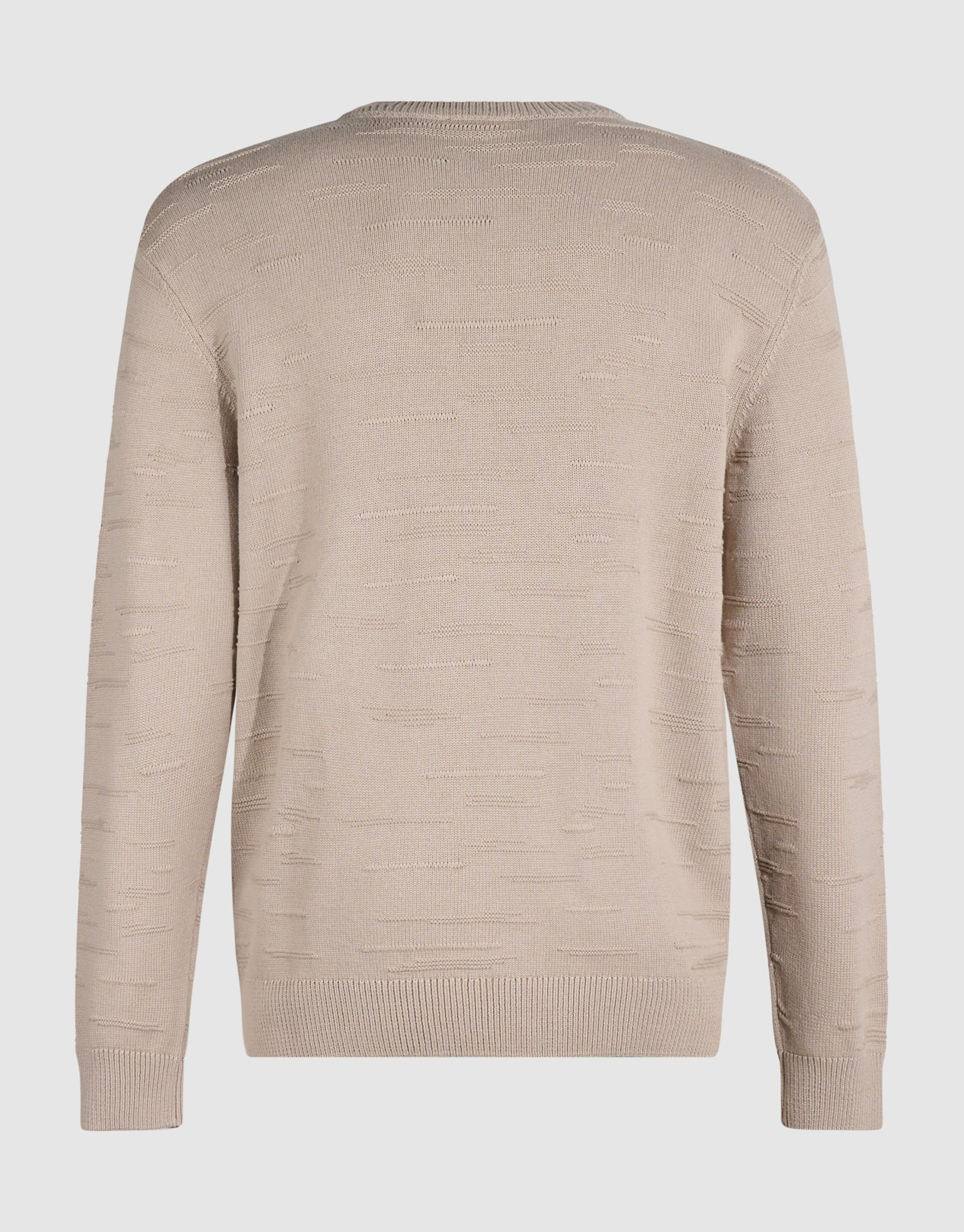 Pullover mit Rippenmuster Beige SHOEBY MEN