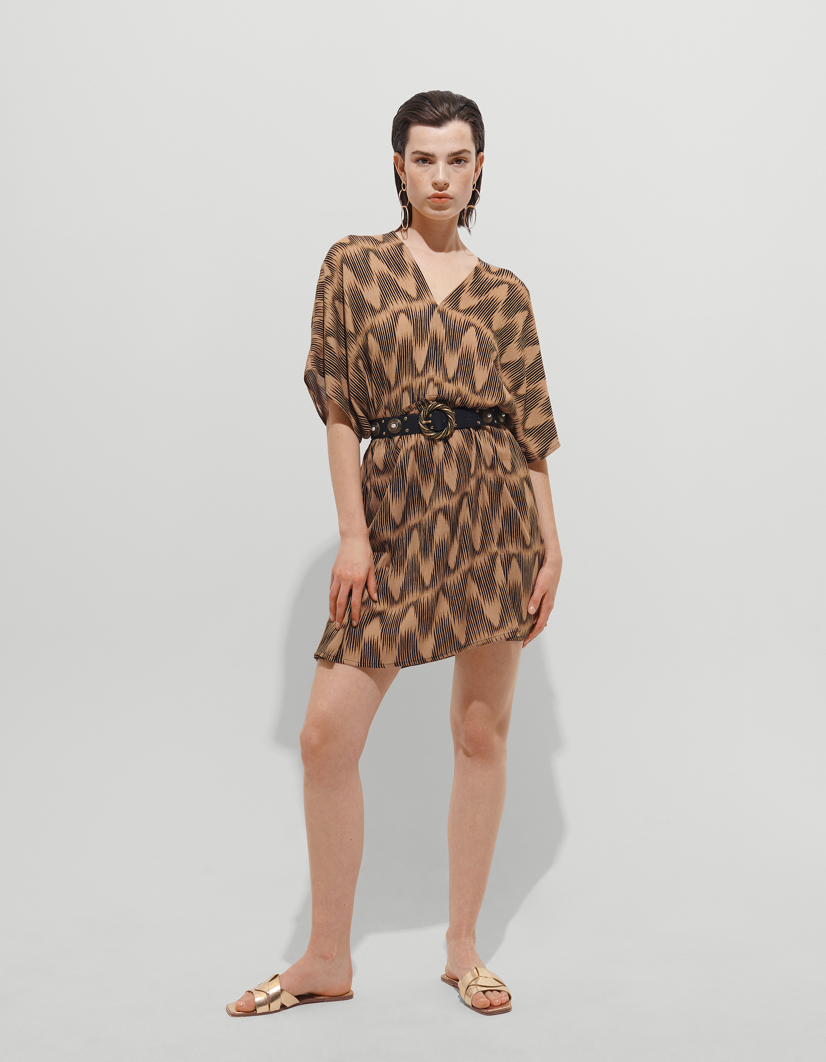 Crinkle Dress Braun SHOEBY WOMEN