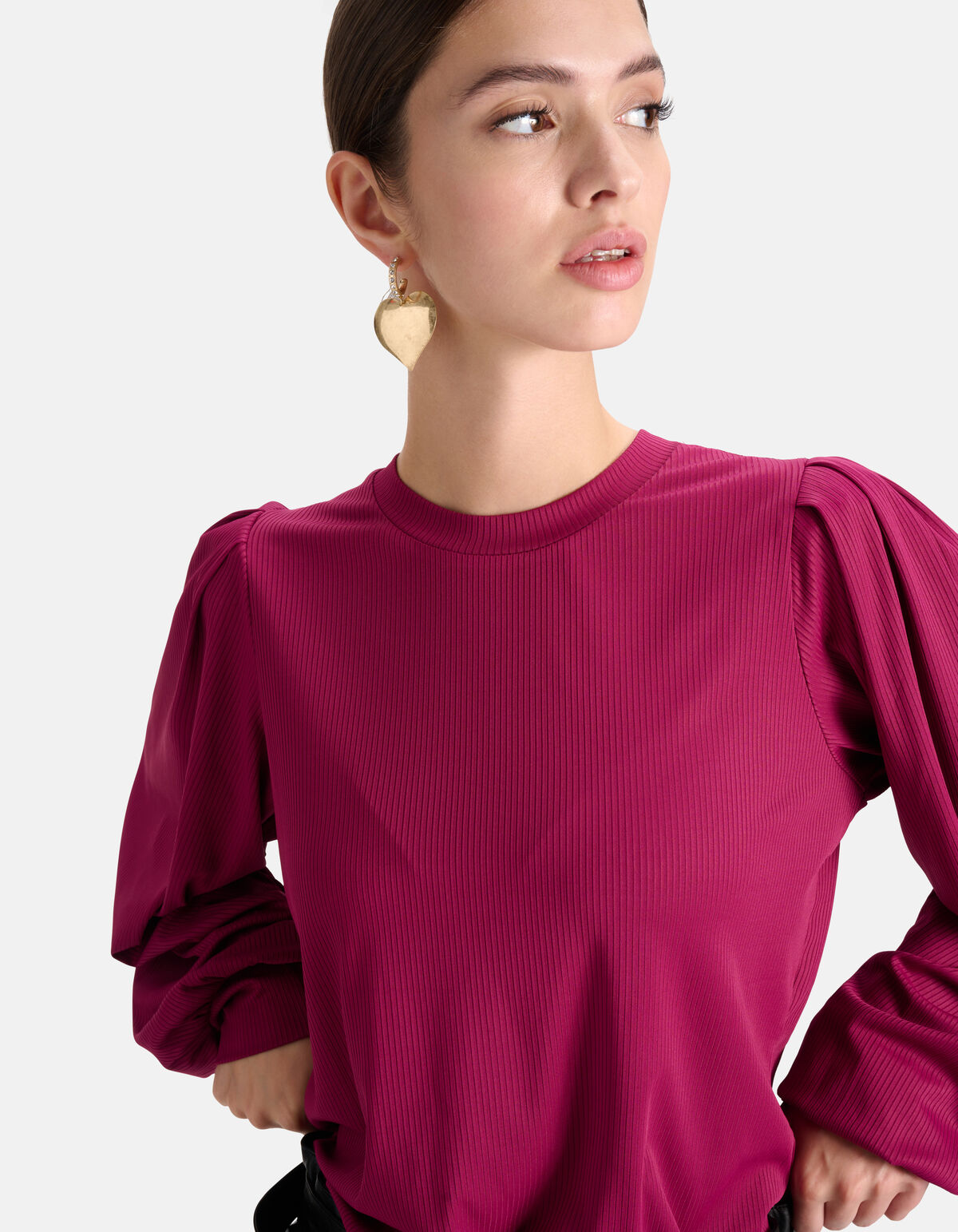 Langärmeliges T-Shirt Lila SHOEBY WOMEN