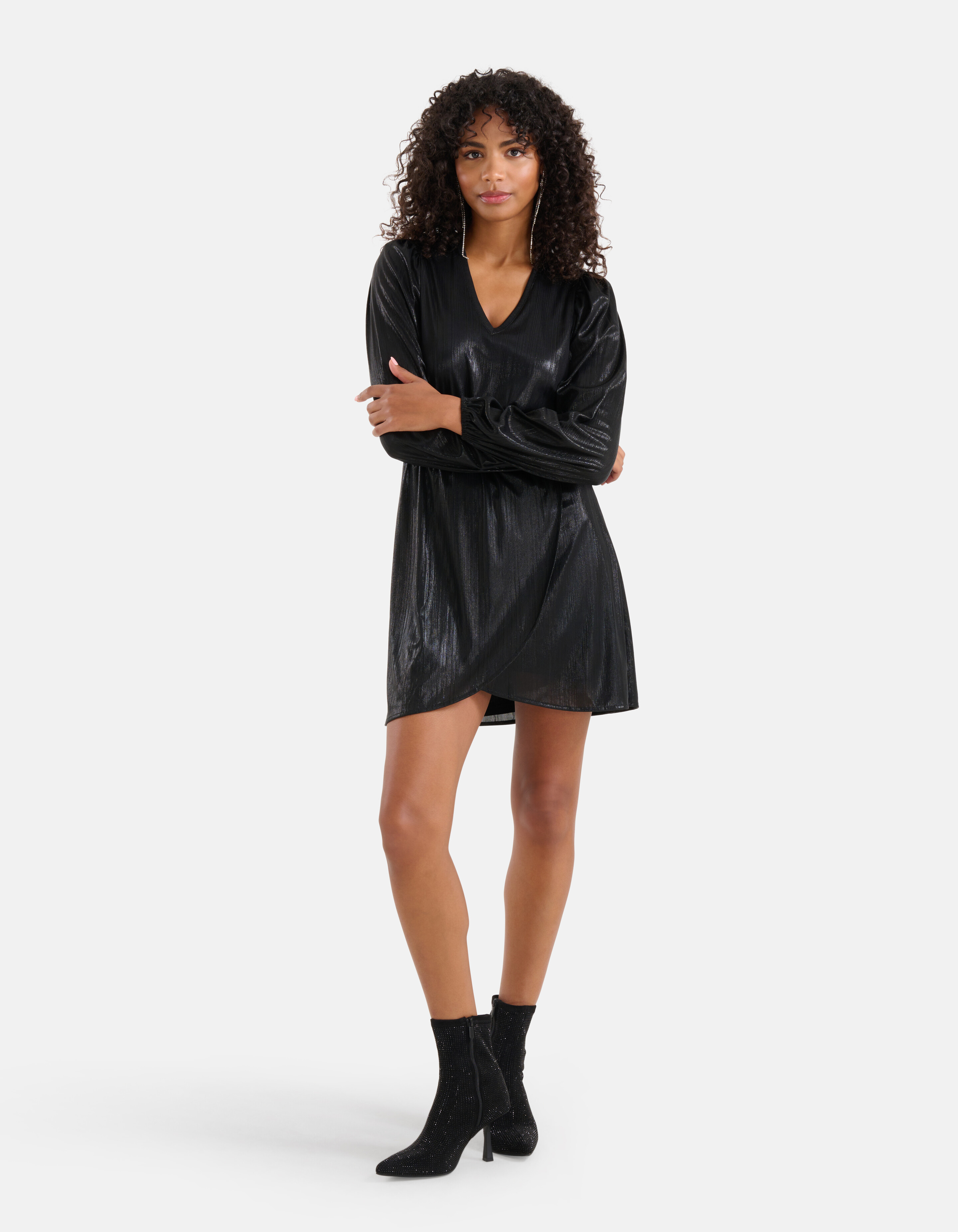 Beschichtetes Kleid Schwarz SHOEBY WOMEN