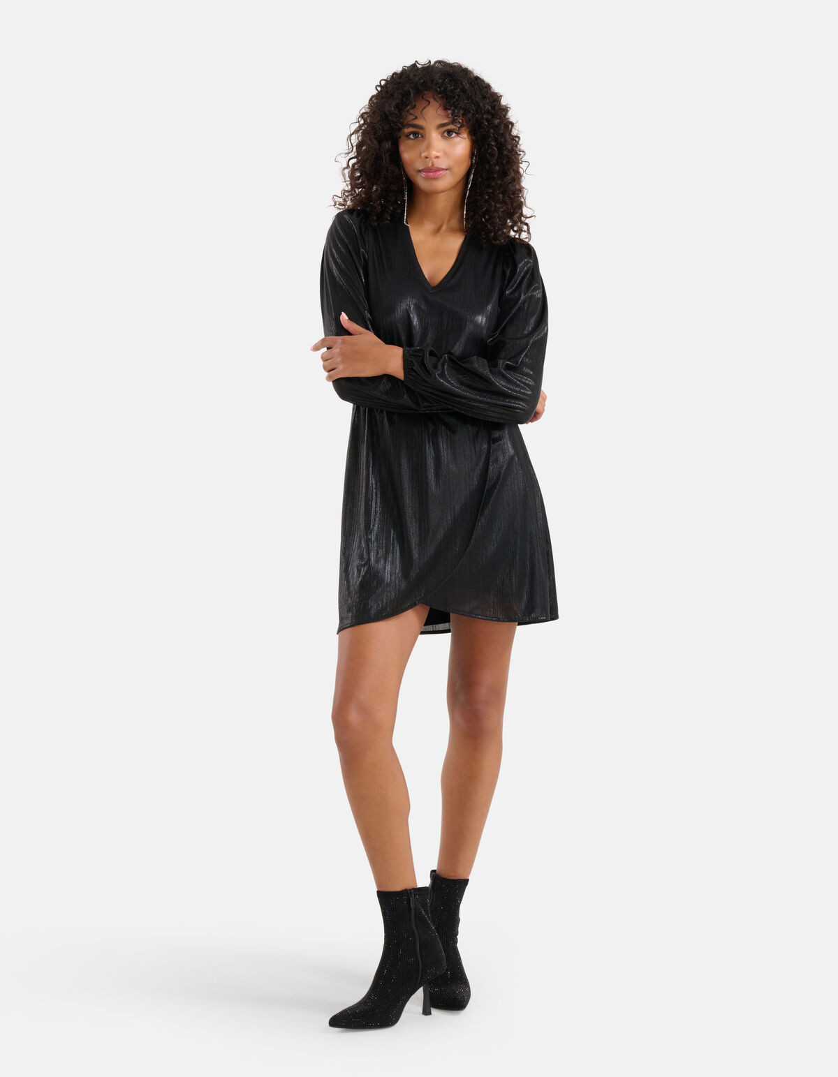 Beschichtetes Kleid Schwarz SHOEBY WOMEN