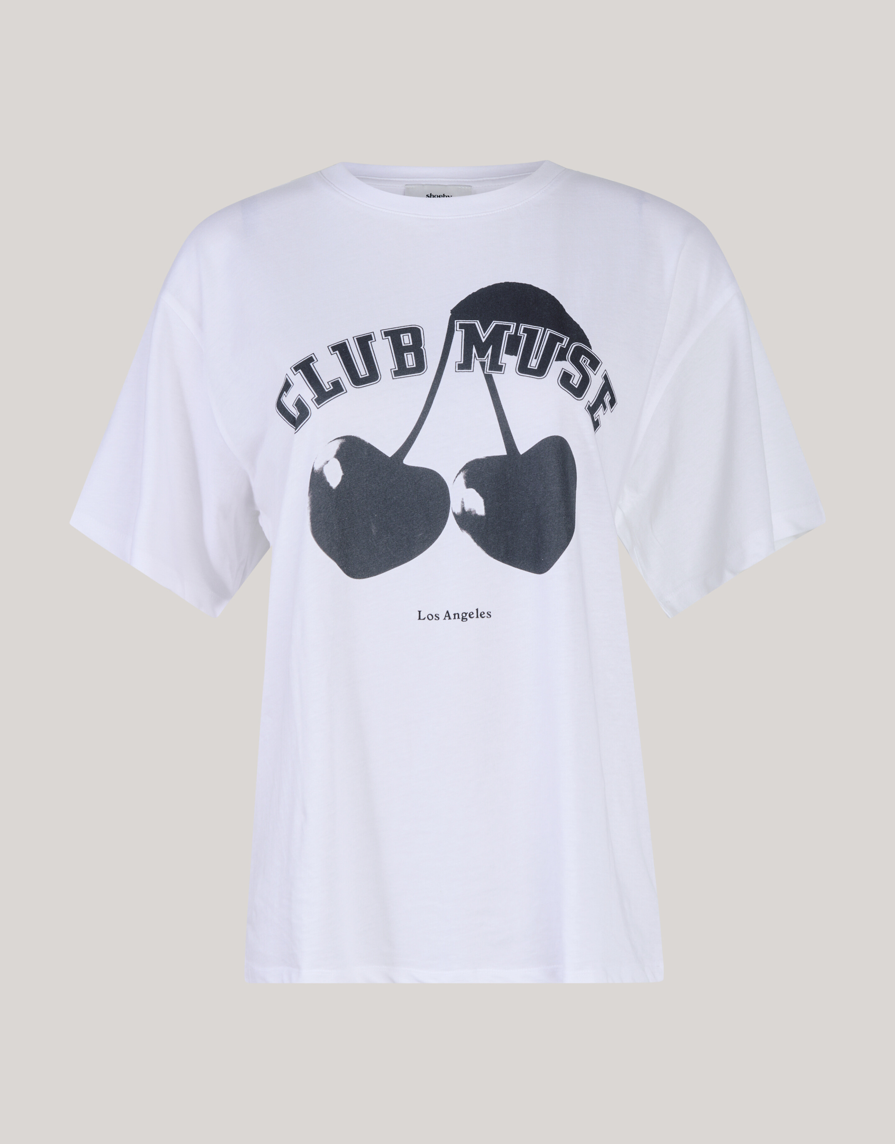 Kirsche Kunstwerk T-shirt Weiß SHOEBY WOMEN