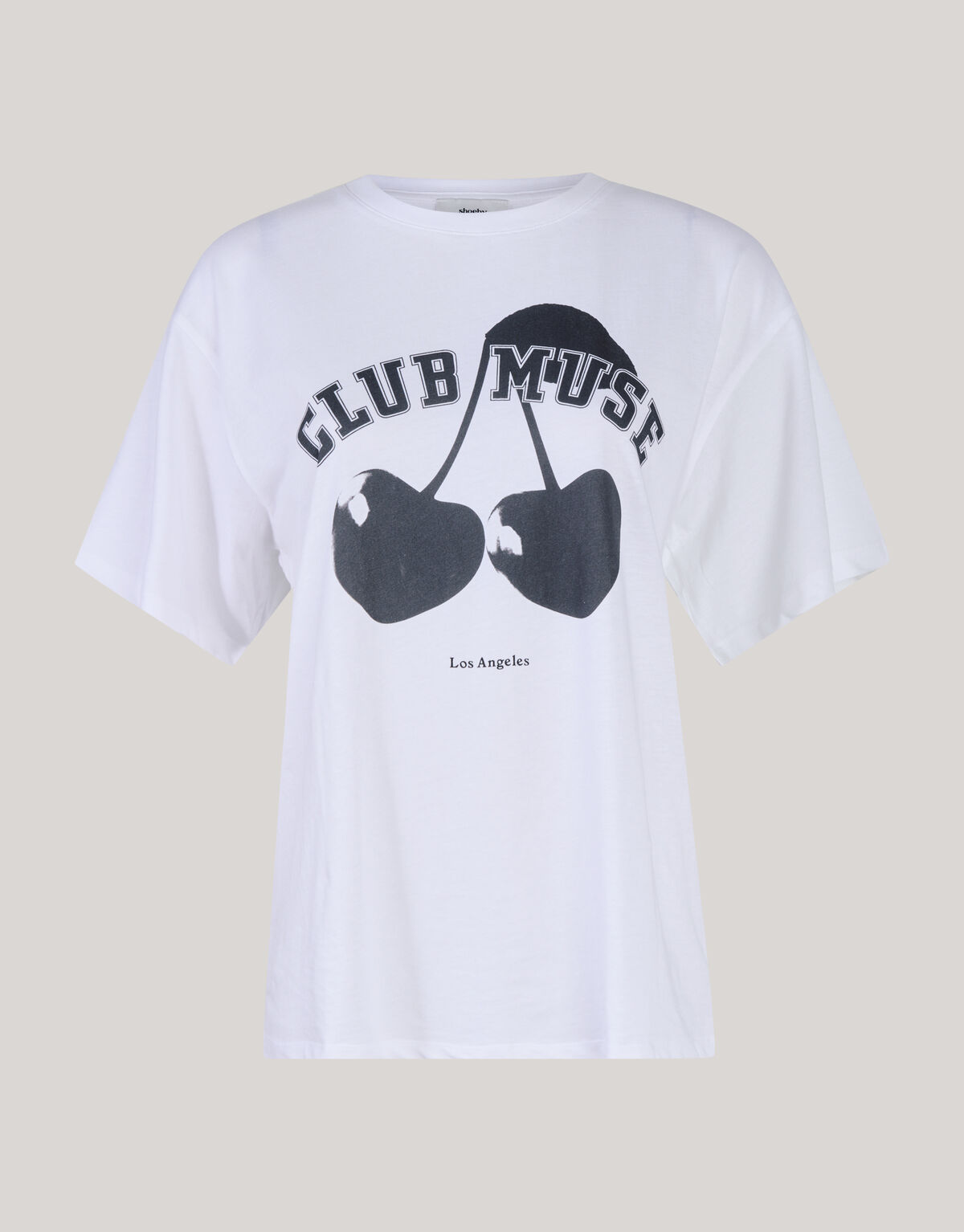 Kirsche Kunstwerk T-shirt Weiß SHOEBY WOMEN