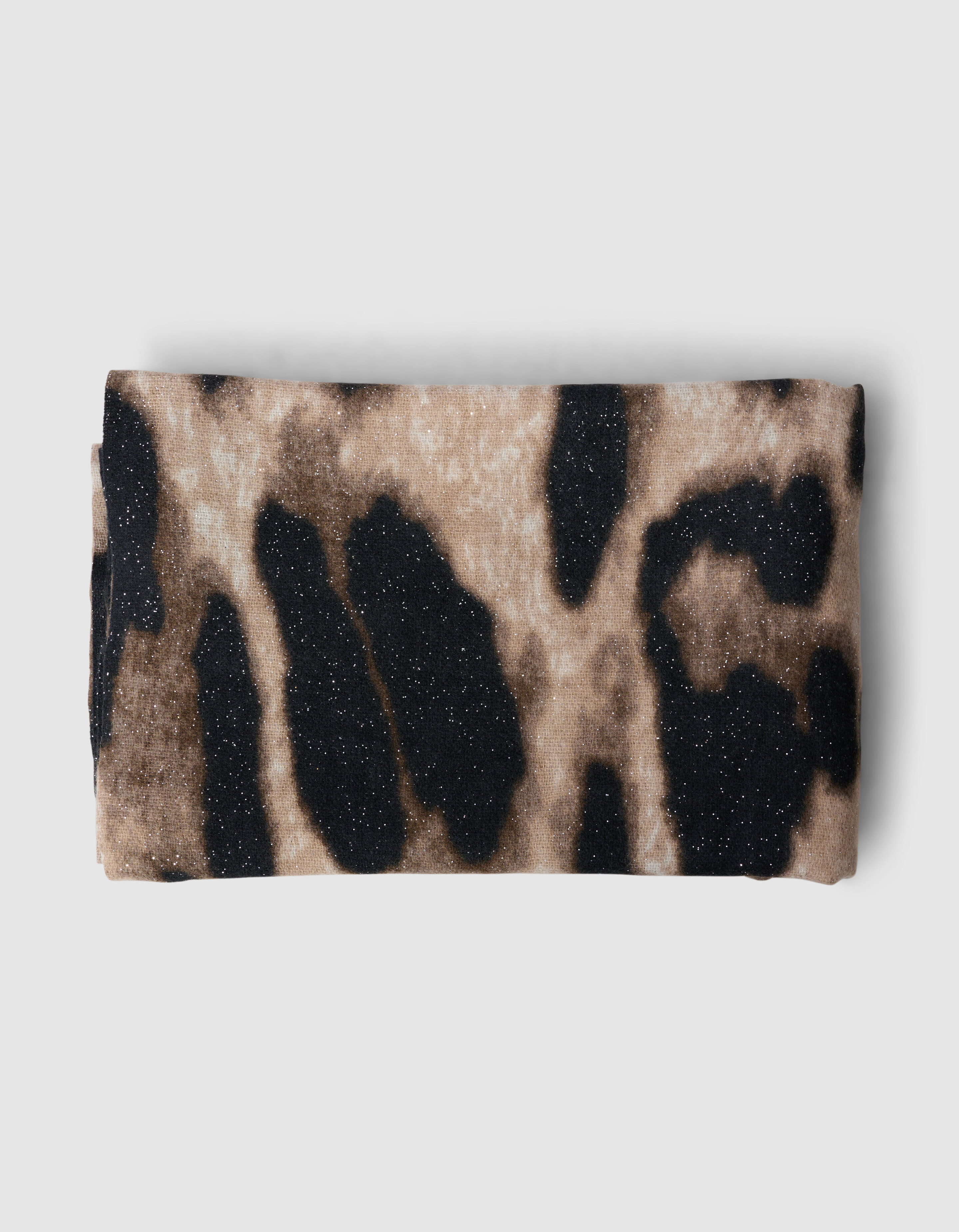 Glitzer Leopard Schal Braun SHOEBY ACCESSOIRES