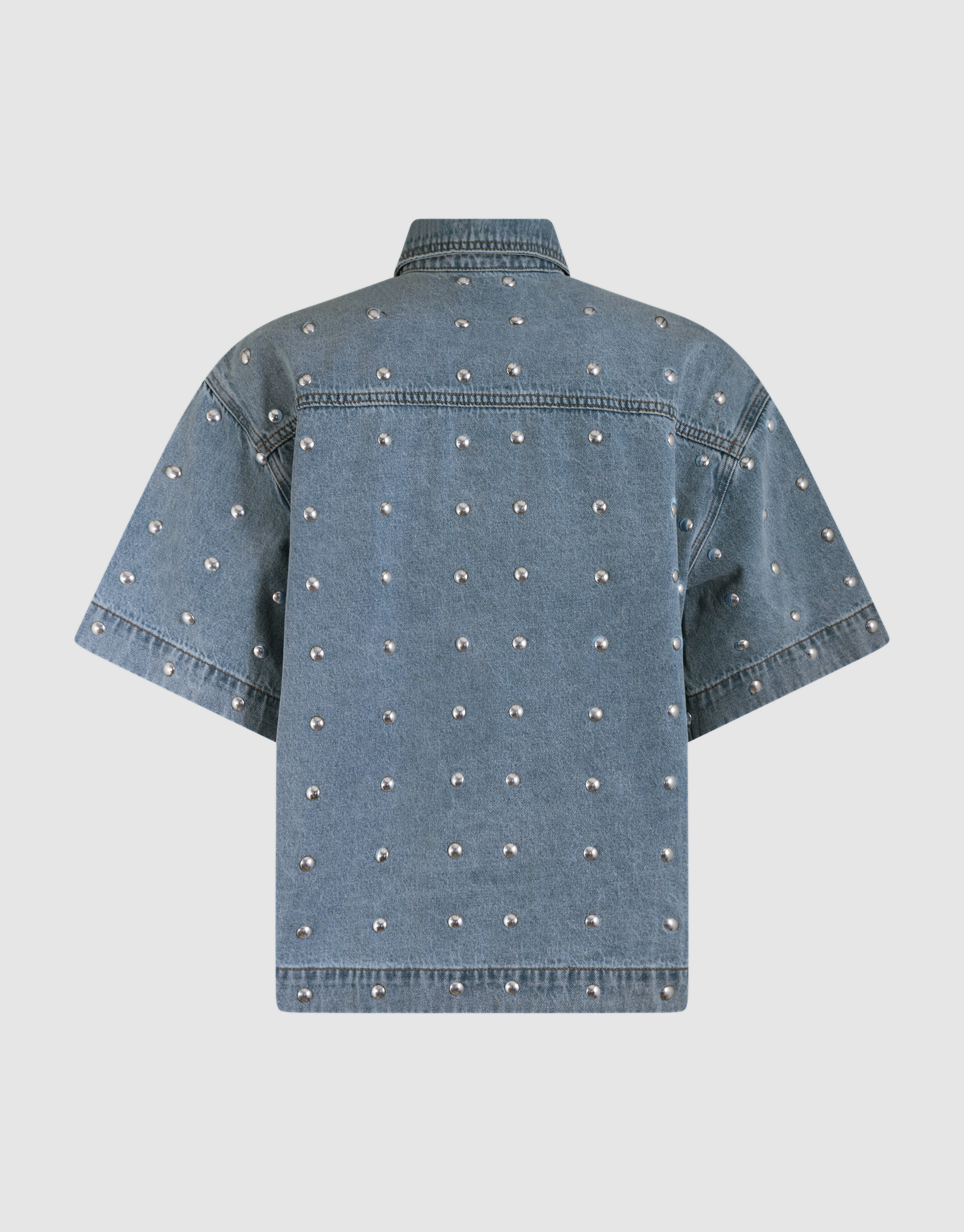 Übergroße Nietenbluse Mediumstone By Lizzy SHOEBY WOMEN