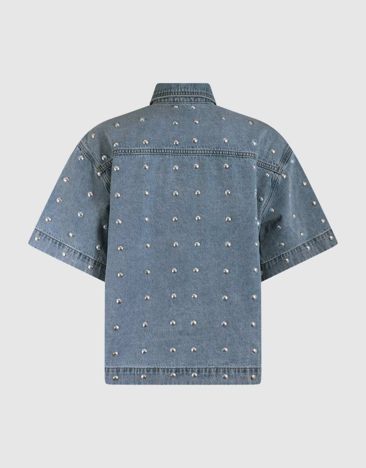 Übergroße Nietenbluse Mediumstone By Lizzy SHOEBY WOMEN