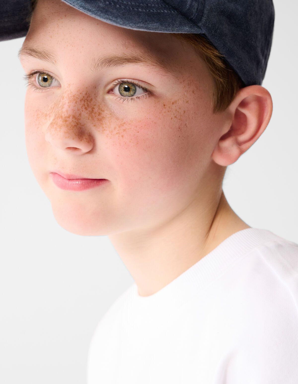 Basic-T-Shirt Weiß SHOEBY BOYS