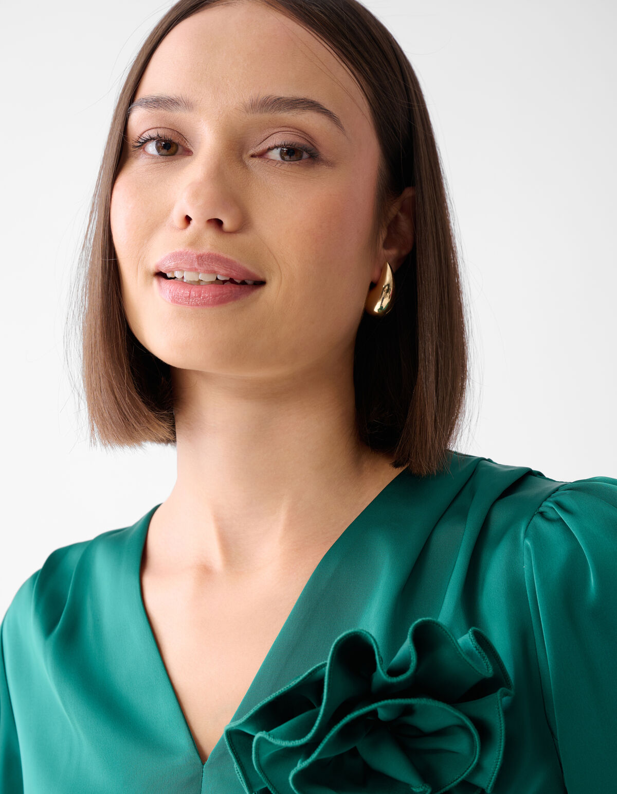 Rosenbluse Dunkelgr&uuml;n SHOEBY WOMEN