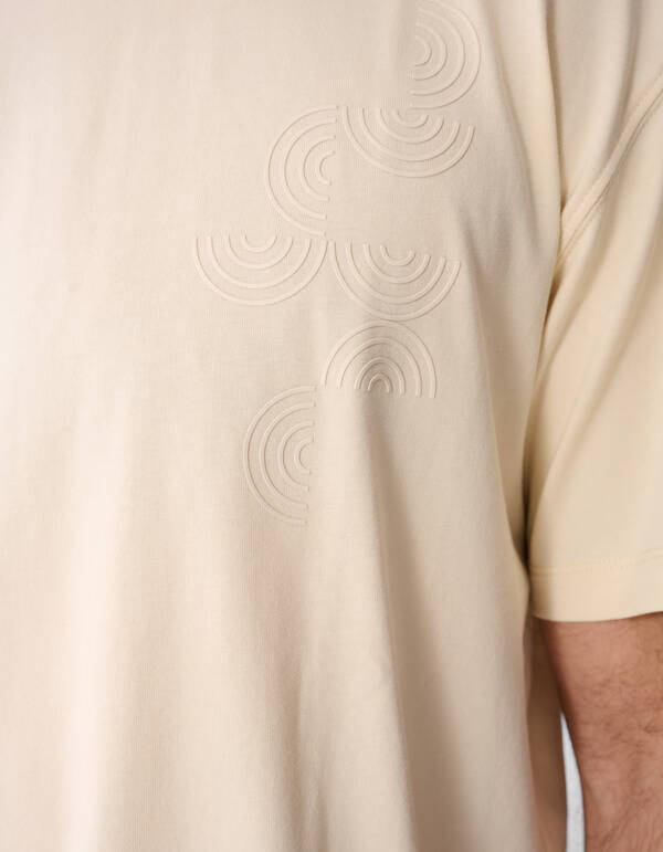 Organic Artwork T-Shirt Hellgelb SHOEBY MEN