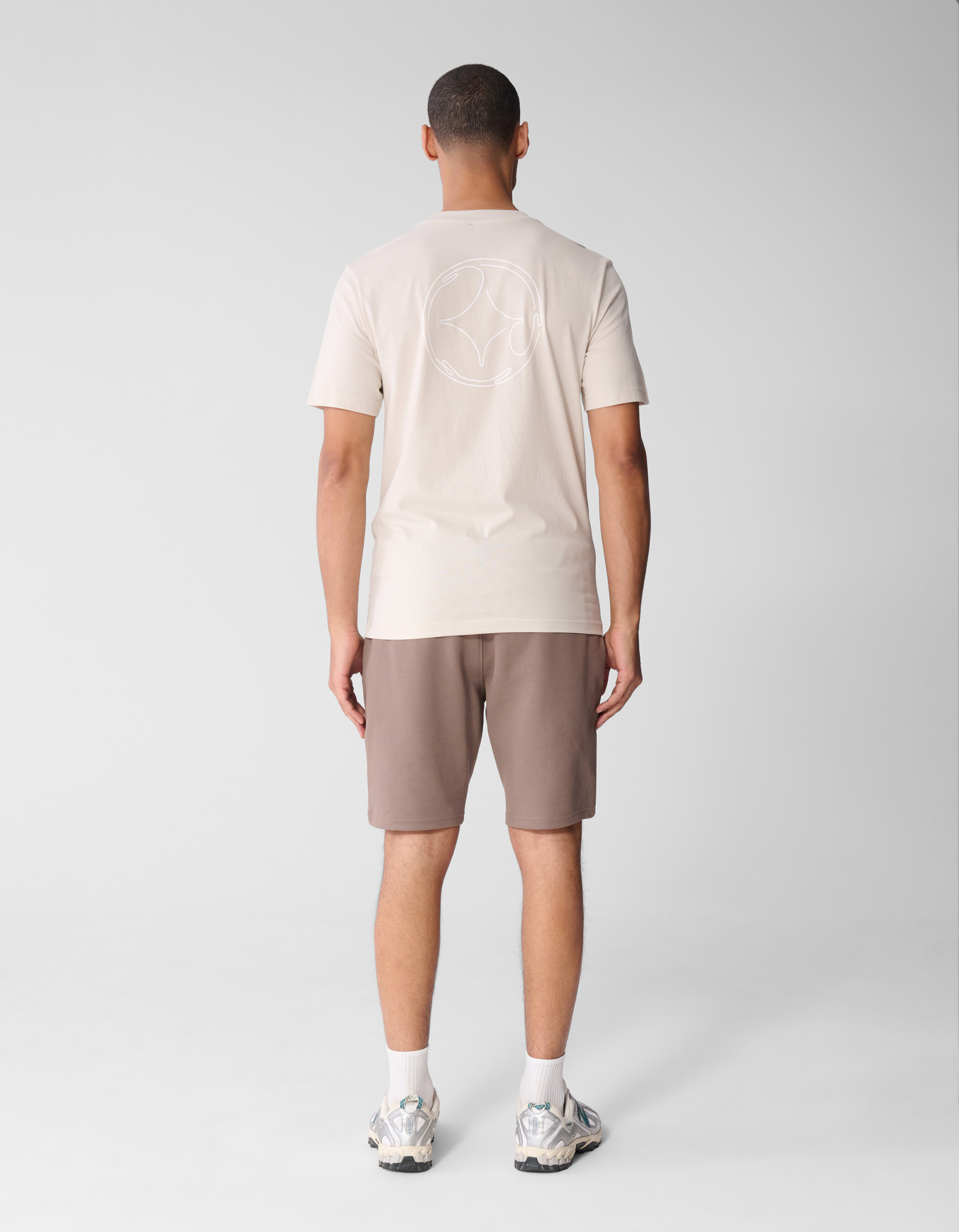 Line Artwork T-Shirt Hellgrau SHOEBY MEN