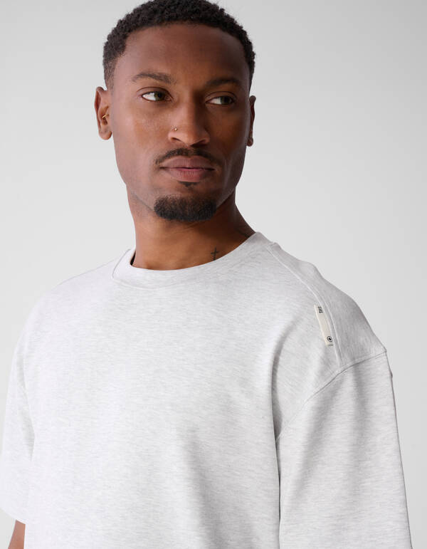 Label-Basic-T-Shirt Hellgrau SHOEBY MEN