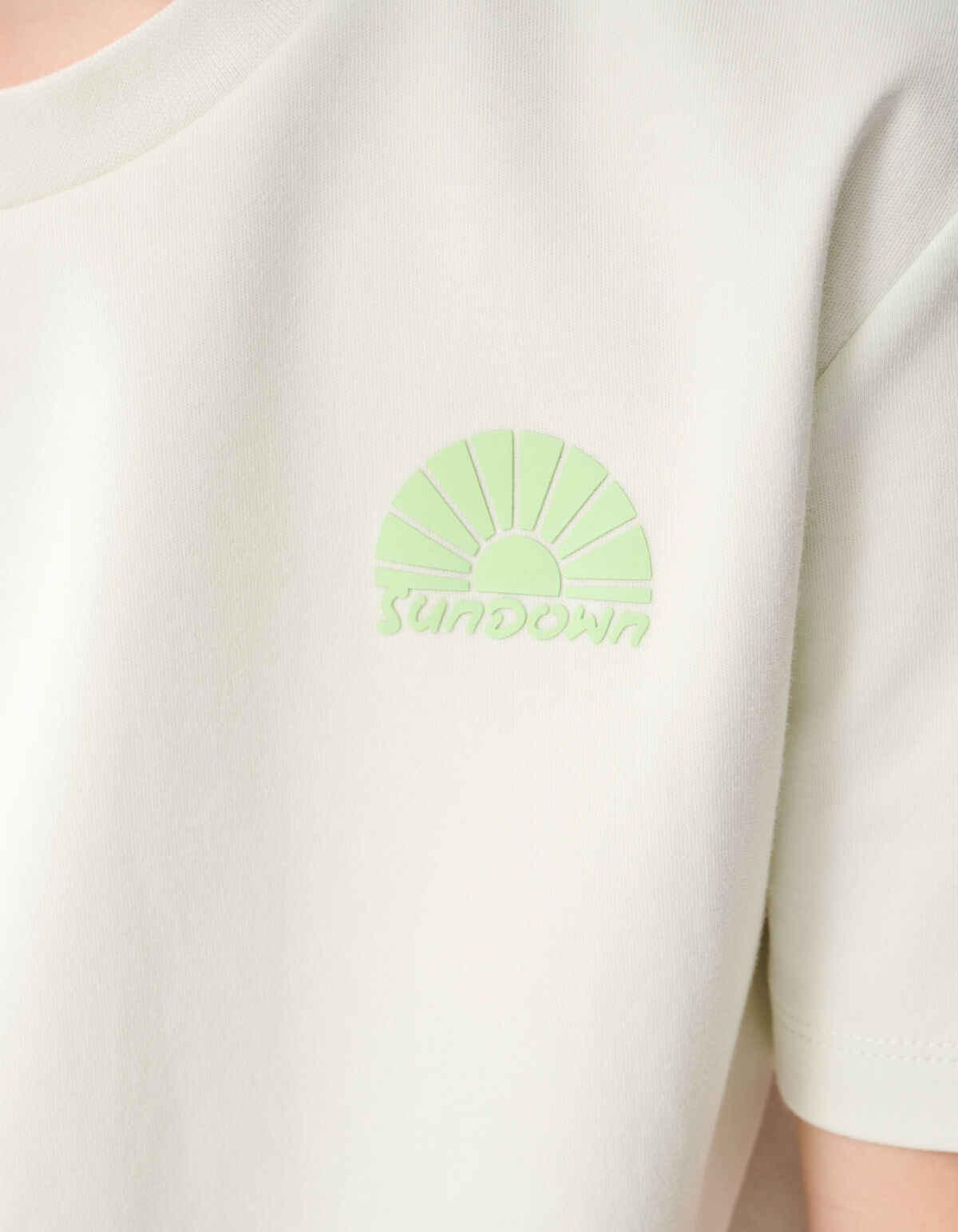 Sonnenuntergang Kunstwerk T-shirt Off White SHOEBY BOYS