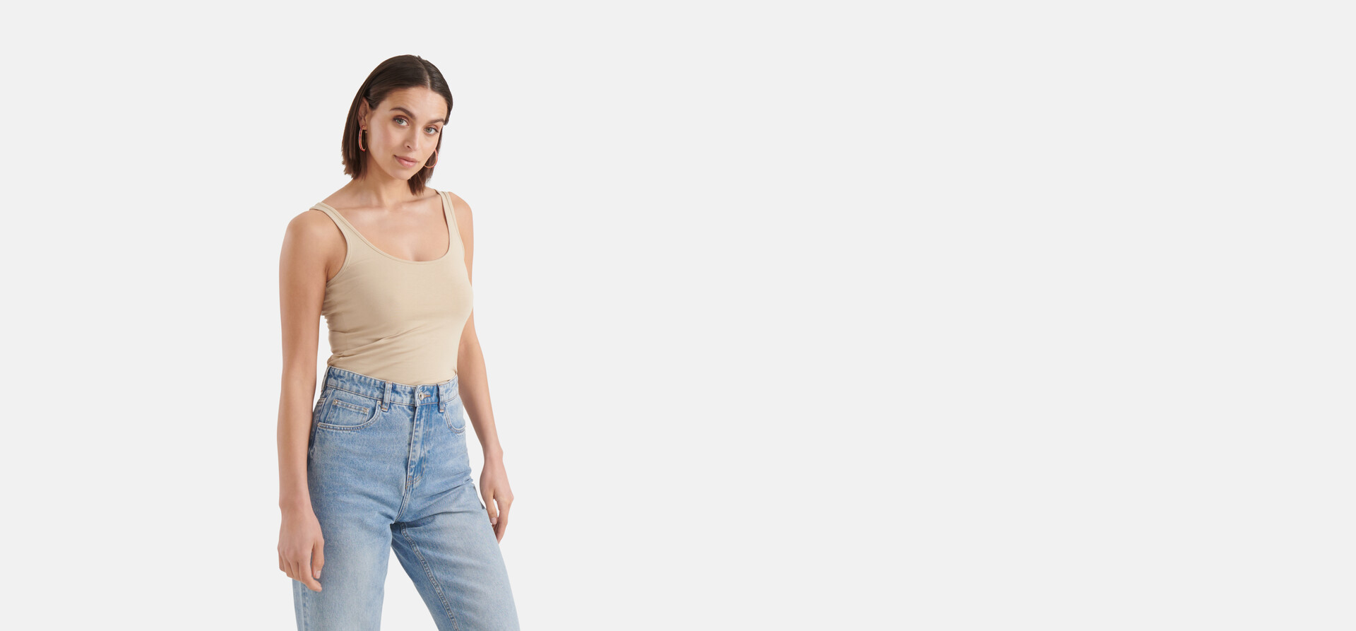 Basic Top Beige SHOEBY WOMEN