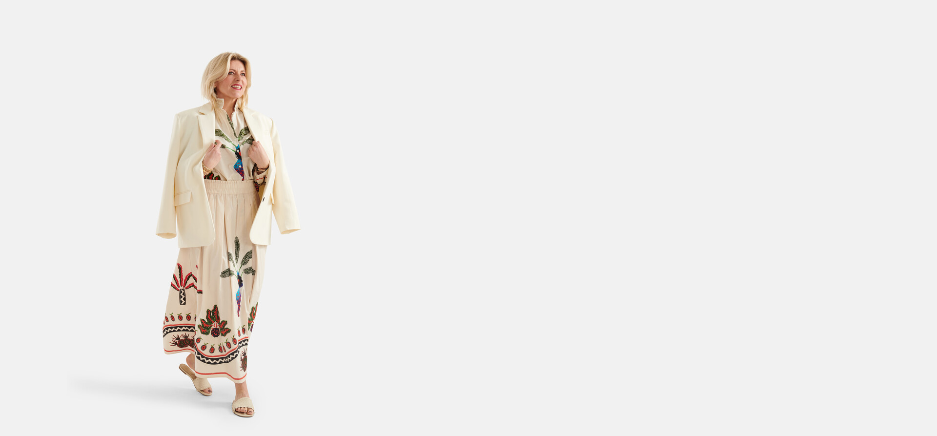 Bedruckter Rock Off White von Lonneke SHOEBY WOMEN