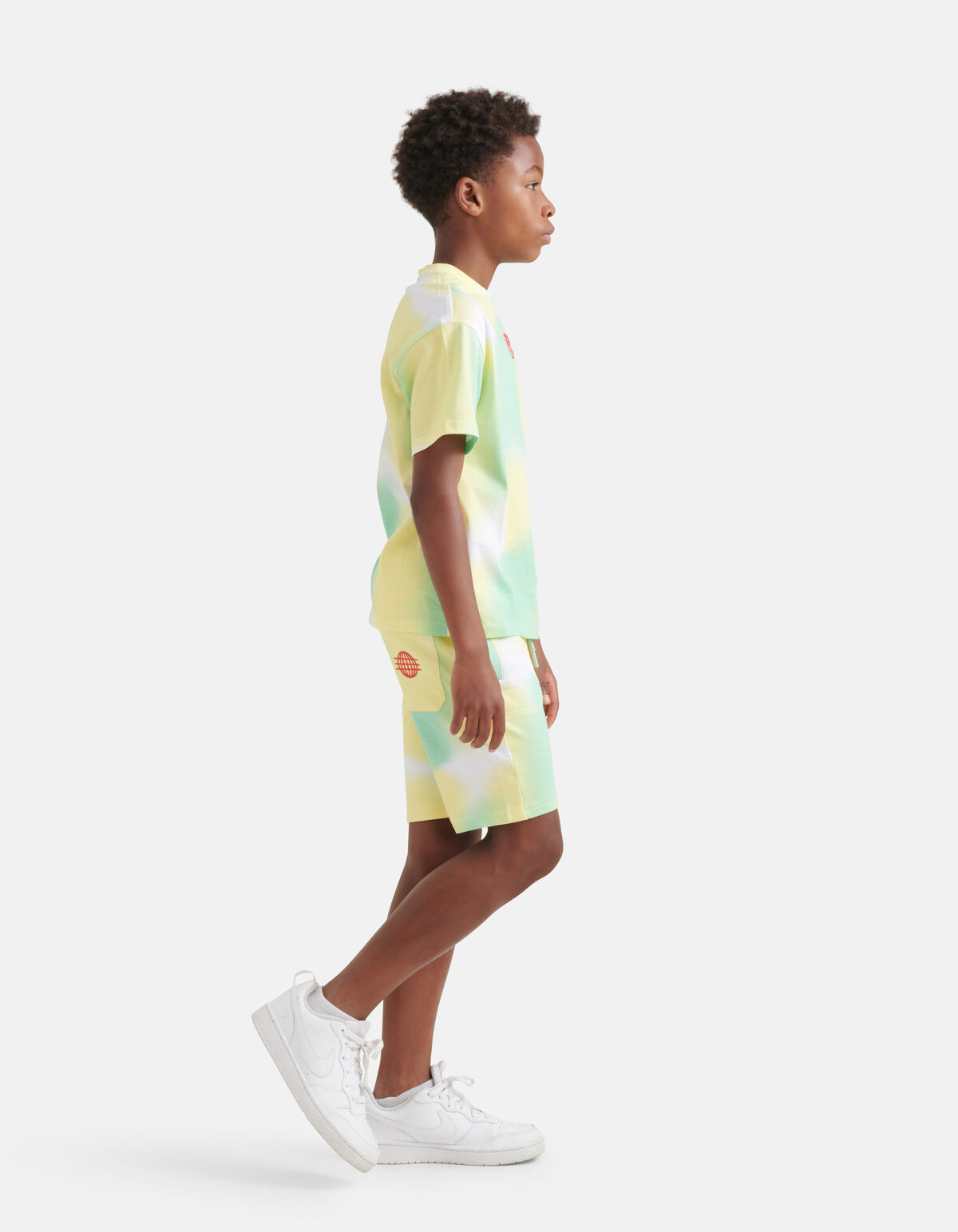 Bedruckte Tie Dye Short Grün SHOEBY BOYS