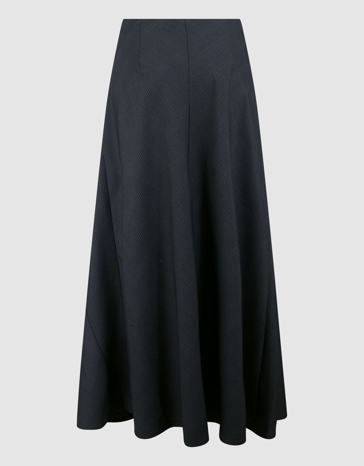 Maxirock mit Karomuster Dunkelgrau SHOEBY WOMEN