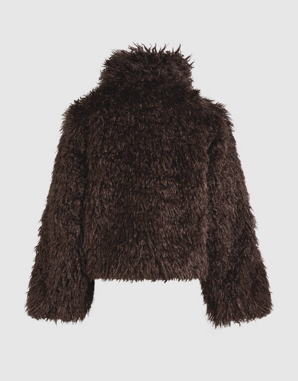 Hairy Faux Fur Jacke Braun SHOEBY WOMEN