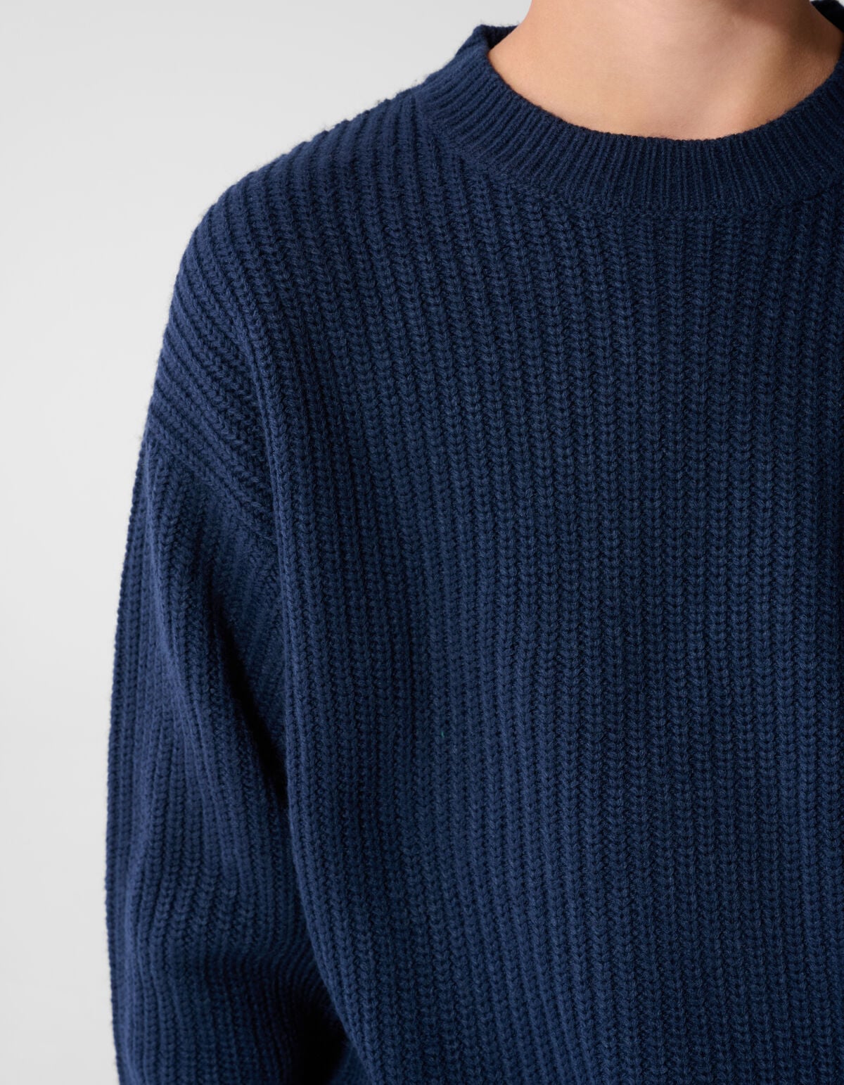 Relaxed Fit Embroidery Pullover Dunkelblau SHOEBY BOYS