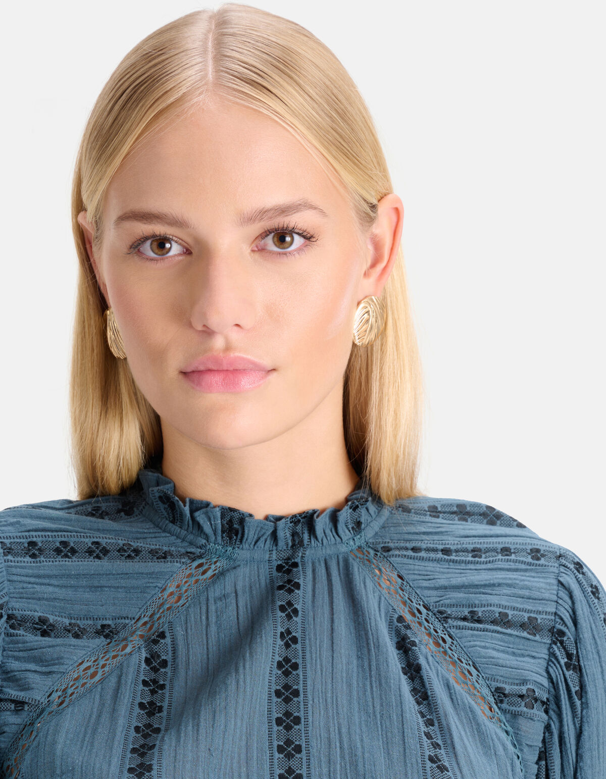 Runde Ohrringe Gold SHOEBY ACCESSOIRES