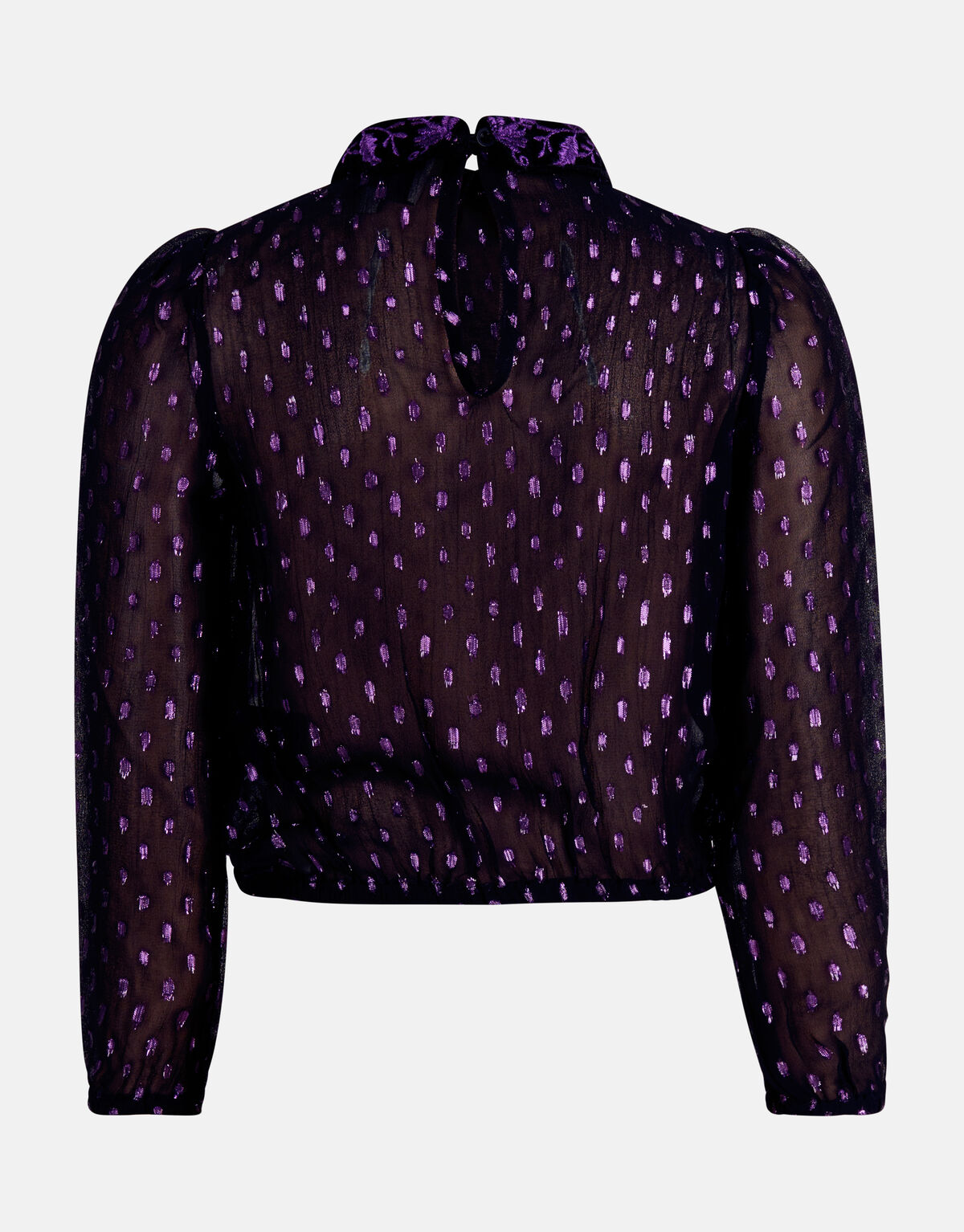 Lurex-Glitzer-Bluse Schwarz SHOEBY GIRLS