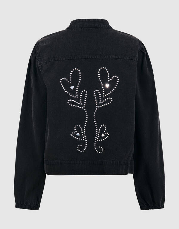 Rüschen-Ohrstecker Jack Dunkelgrau SHOEBY GIRLS