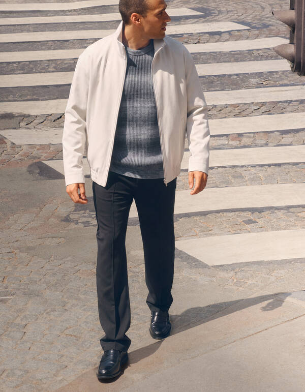 Funnel Neck Jacke Sand SHOEBY MEN
