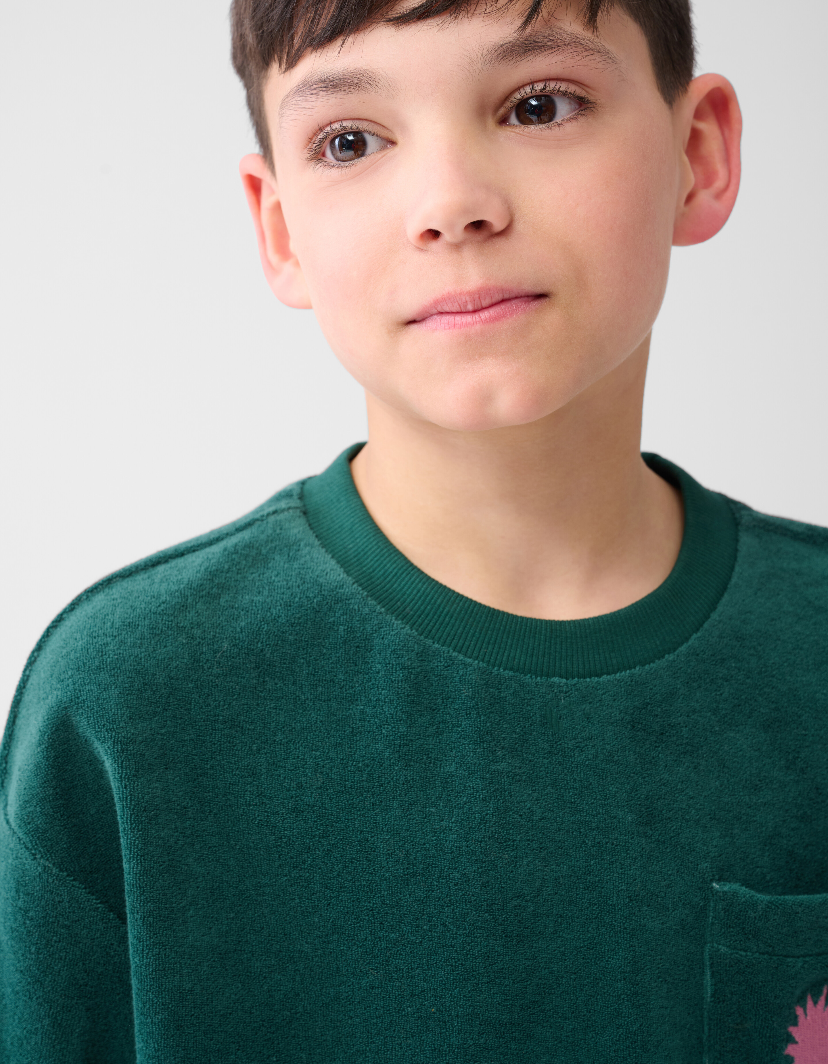 Towling T-shirt Dunkelgrün SHOEBY BOYS