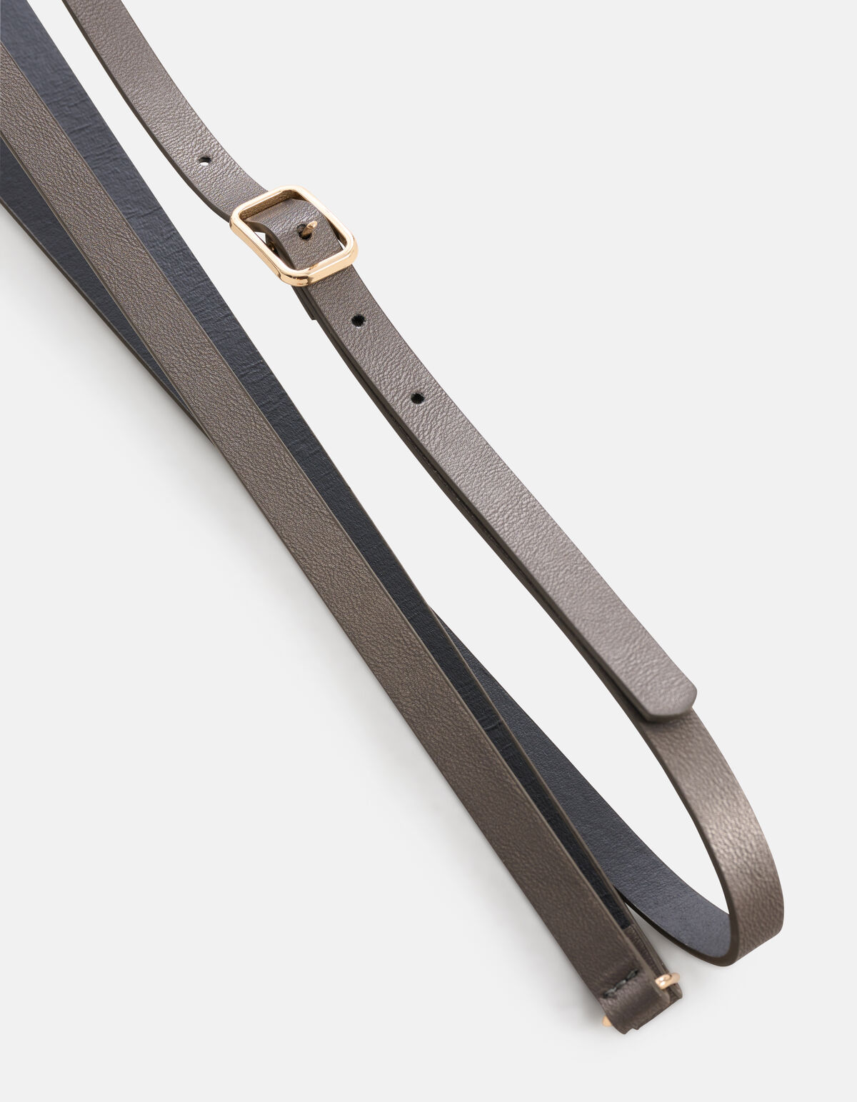 Schmaler Doppelgurt Grau SHOEBY ACCESSOIRES