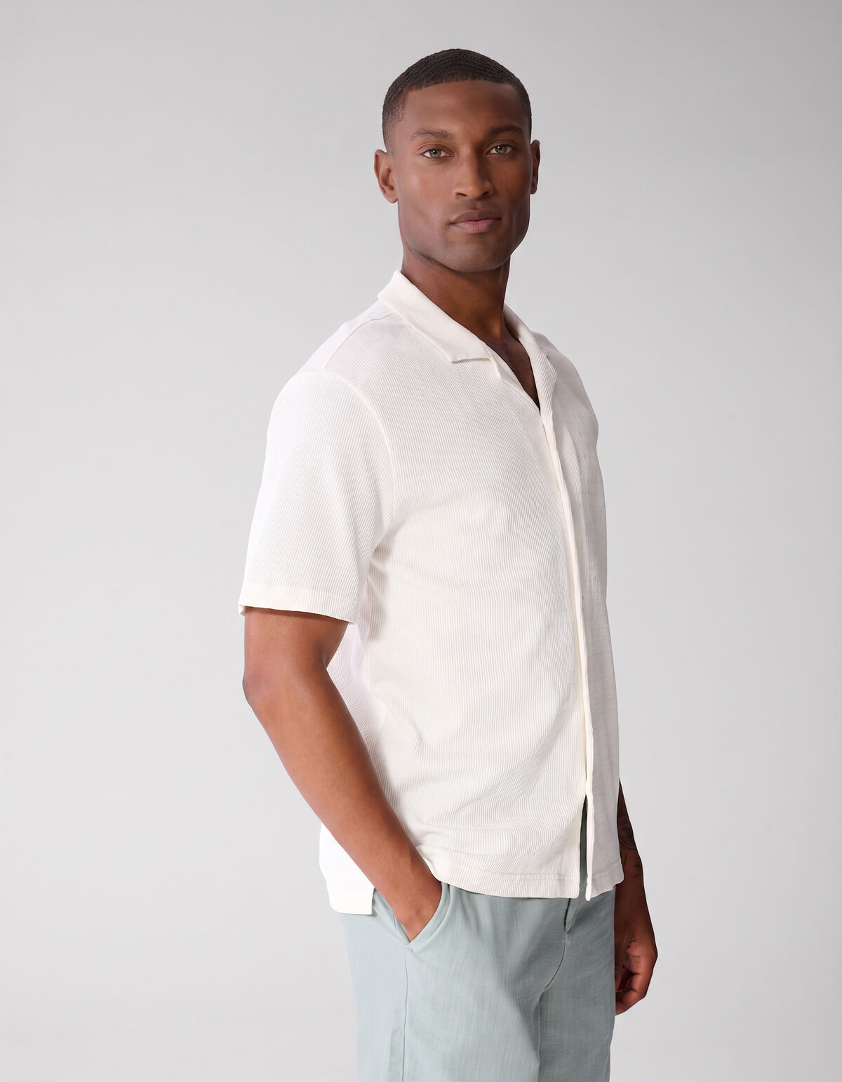 Fence Overshirt in gebrochenem Wei&szlig; SHOEBY MEN