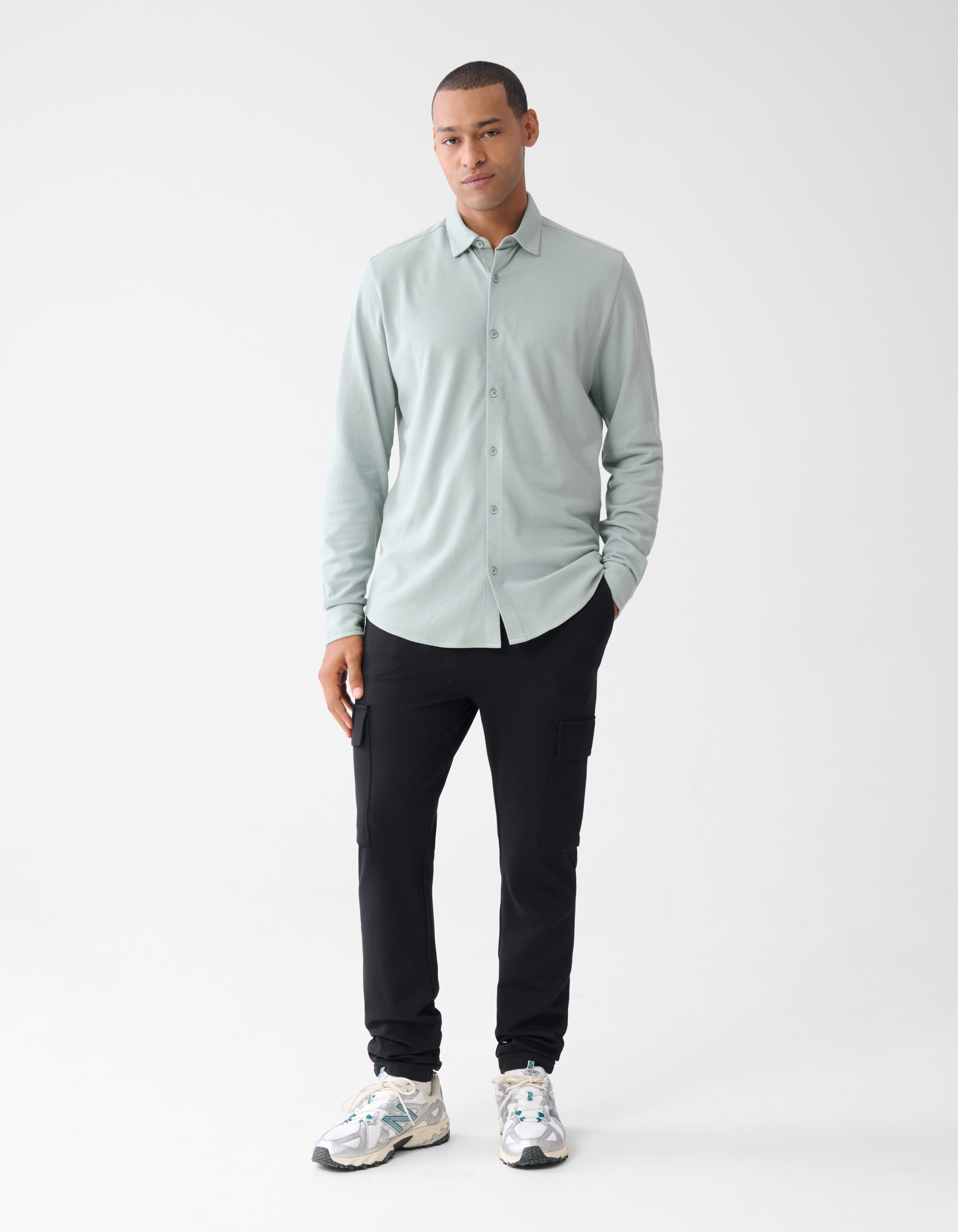 Struktur Hemd Blau SHOEBY MEN