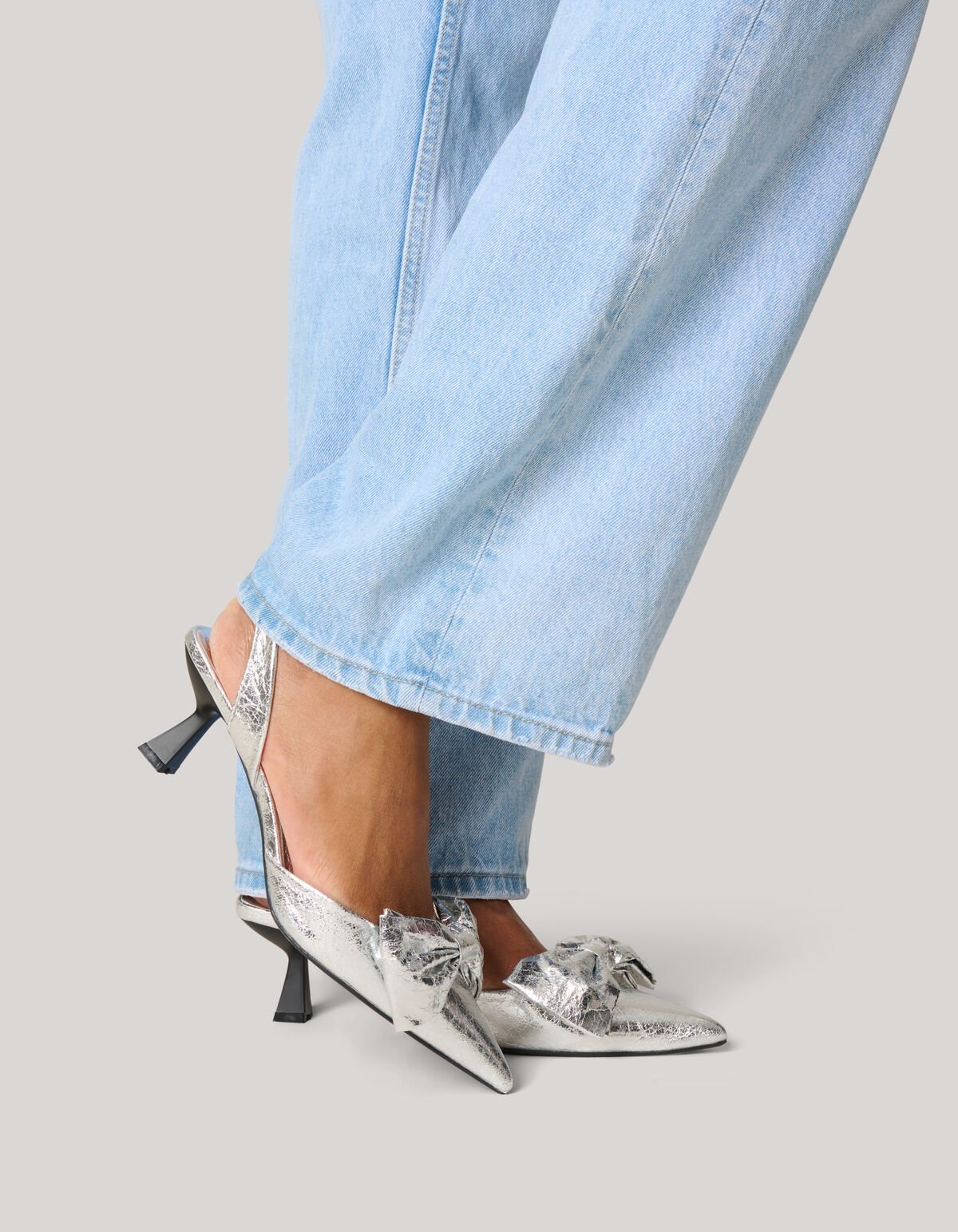 Schleife Fersen Silber SHOEBY SHOES