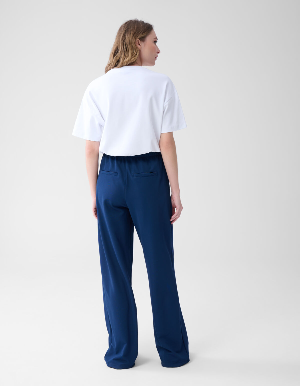 Basic Hose mit weitem Bein Blau SHOEBY WOMEN