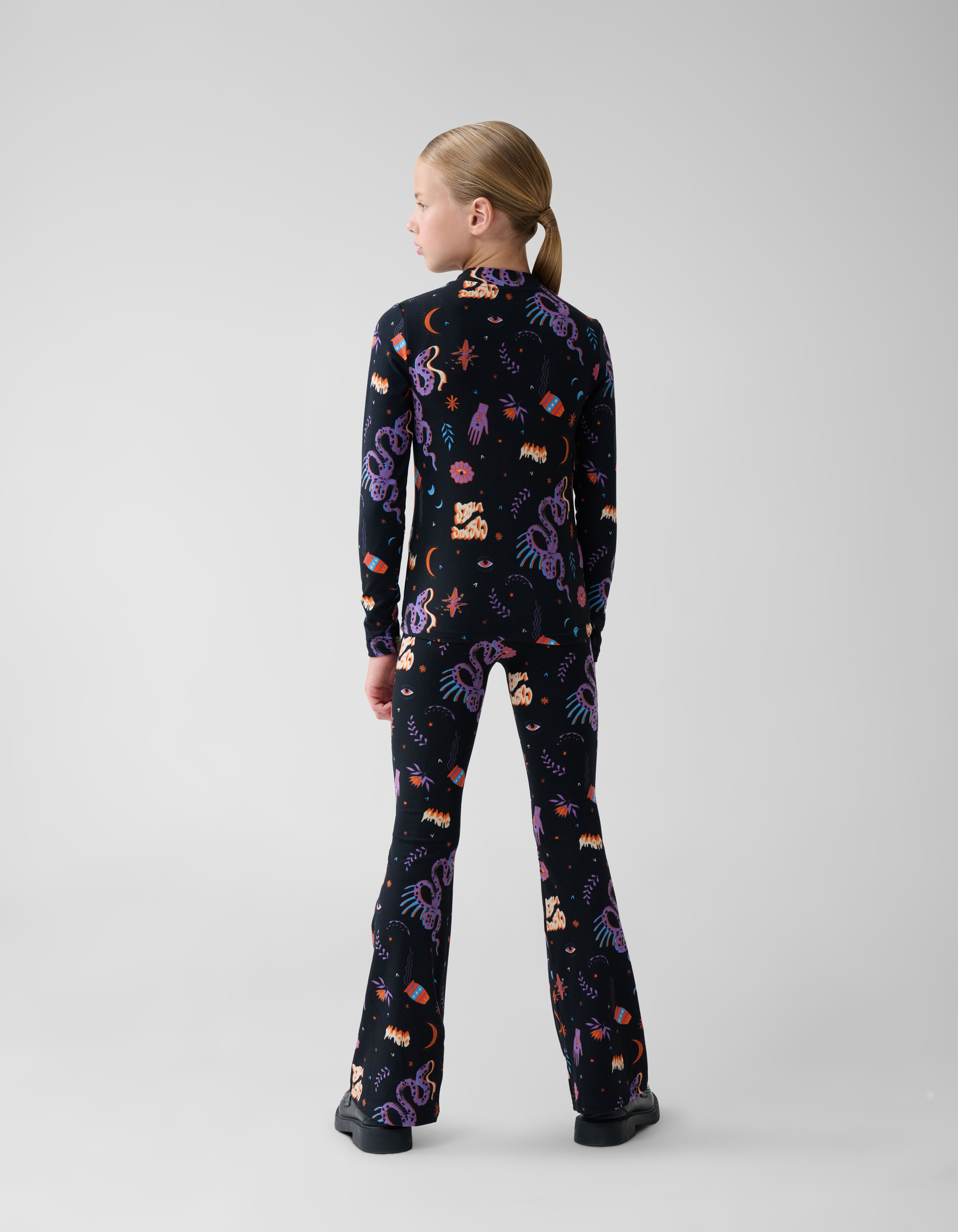 Bedrucktes Top Schwarz SHOEBY GIRLS
