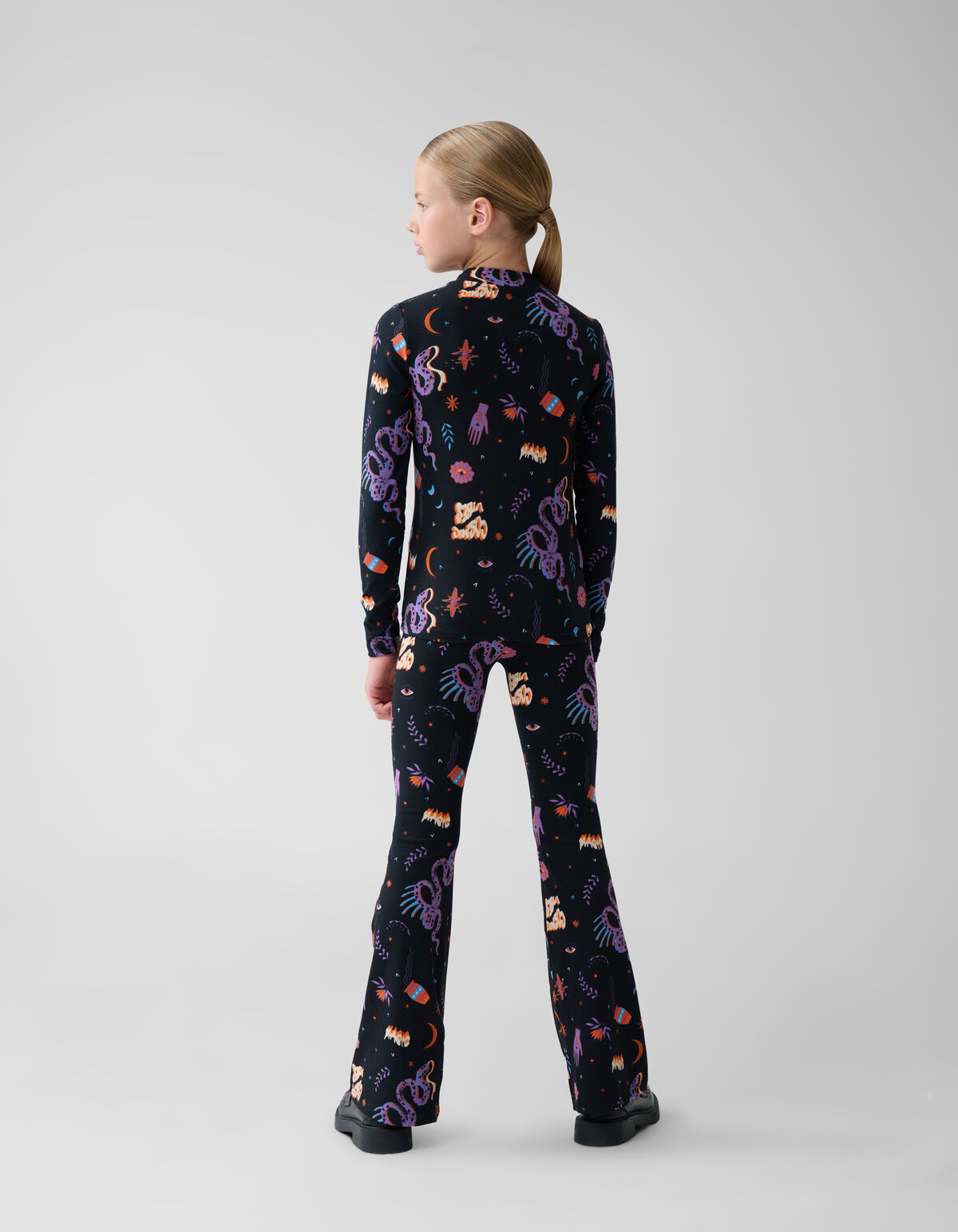 Bedrucktes Top Schwarz SHOEBY GIRLS