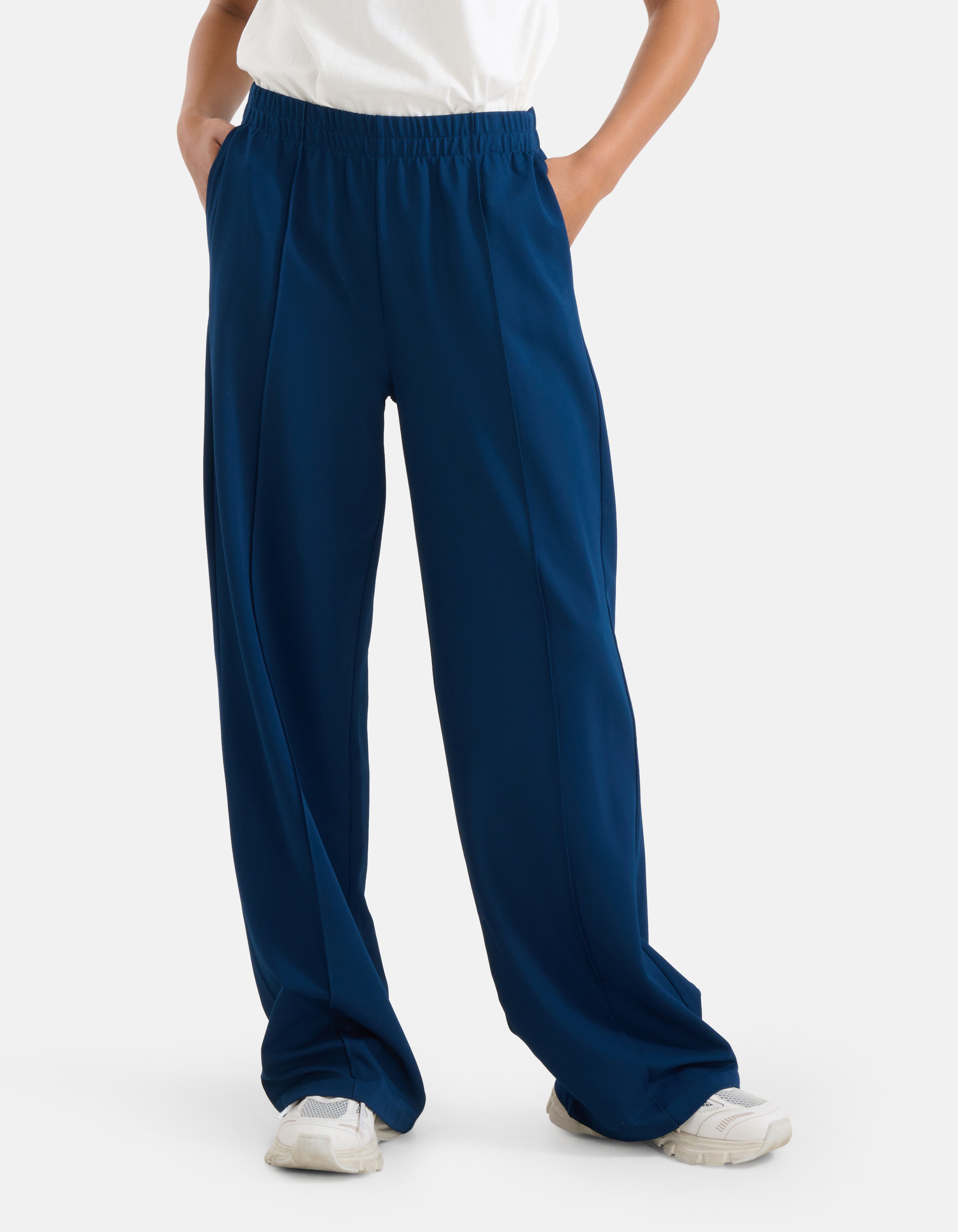 Basic-Hose mit weitem Bein Blau SHOEBY WOMEN