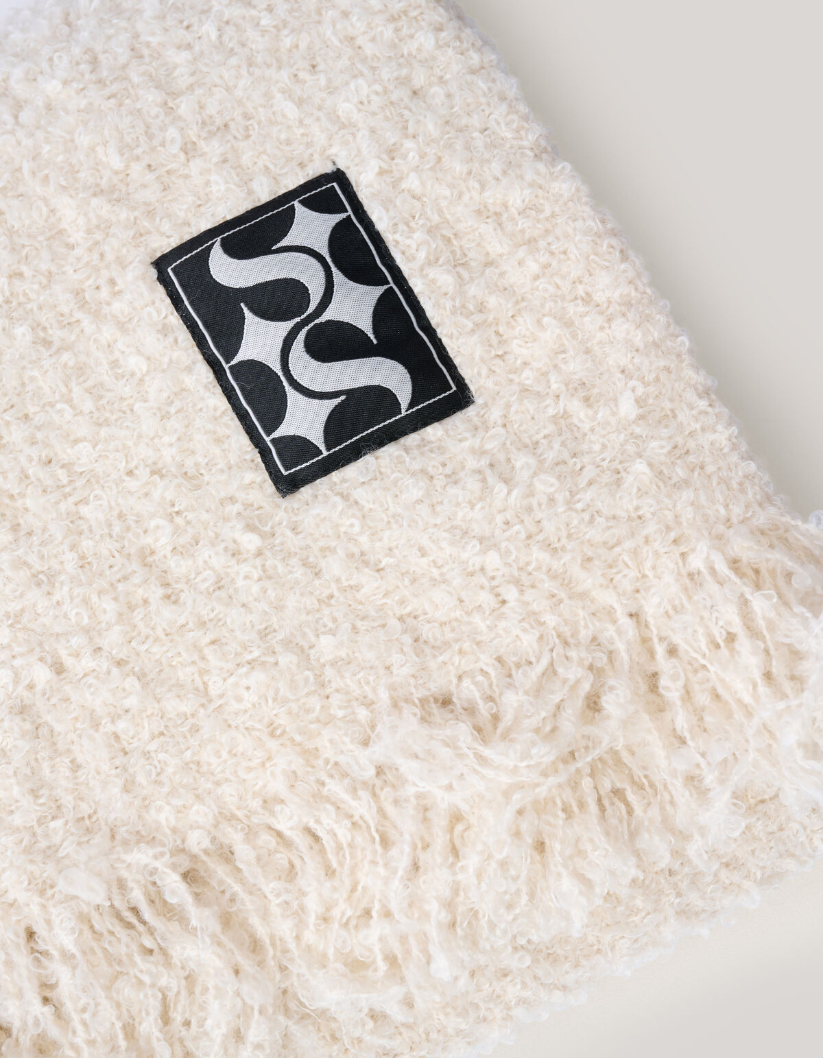 Boucle Sjaal Gebroken Wit SHOEBY ACCESSOIRES