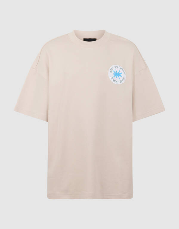 Chilling Artwork T-Shirt Beige SHOEBY BOYS