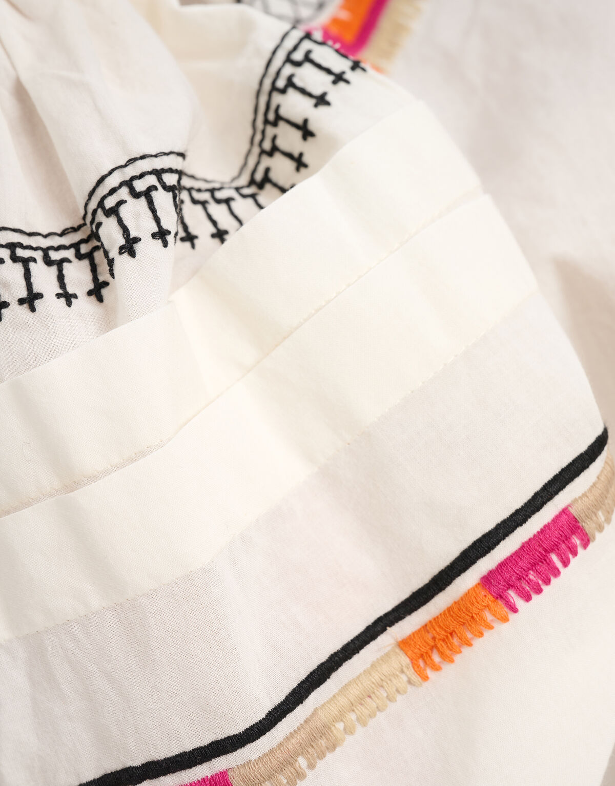 Bluse mit Stickereidetails Off White SHOEBY WOMEN
