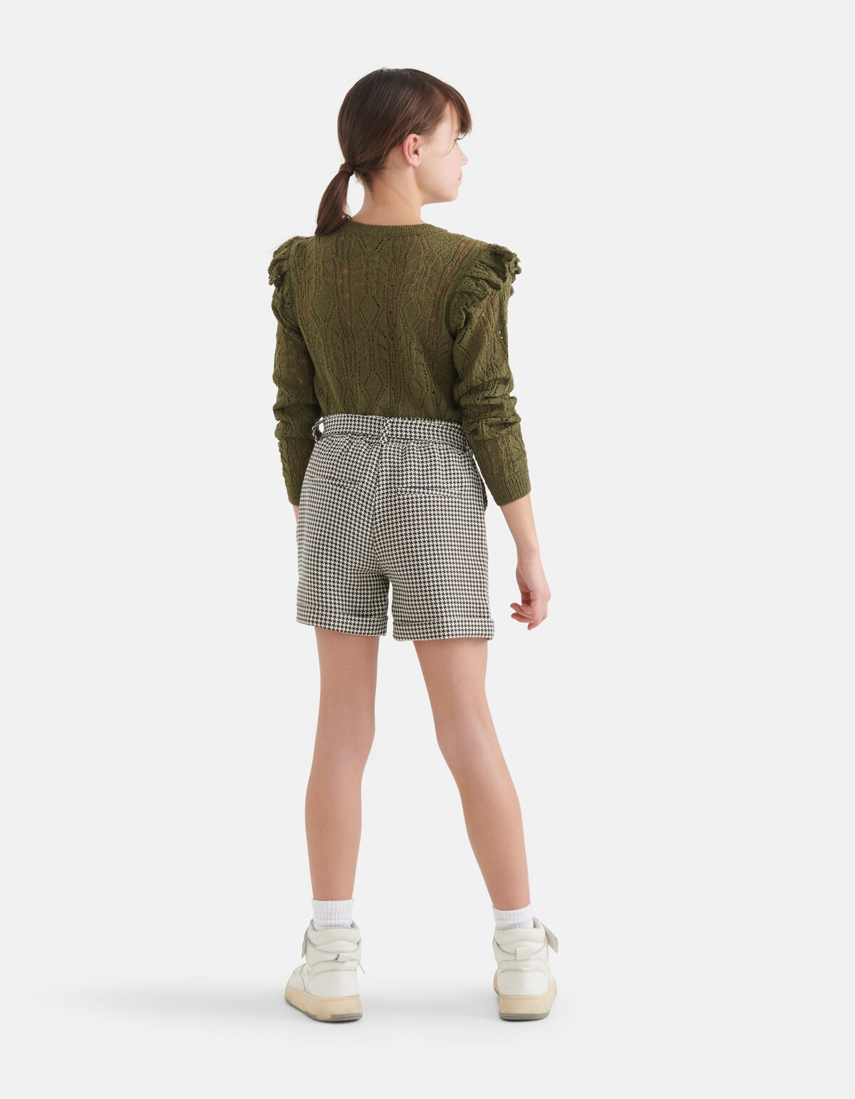 Ajour Top Dunkelgr&uuml;n SHOEBY GIRLS