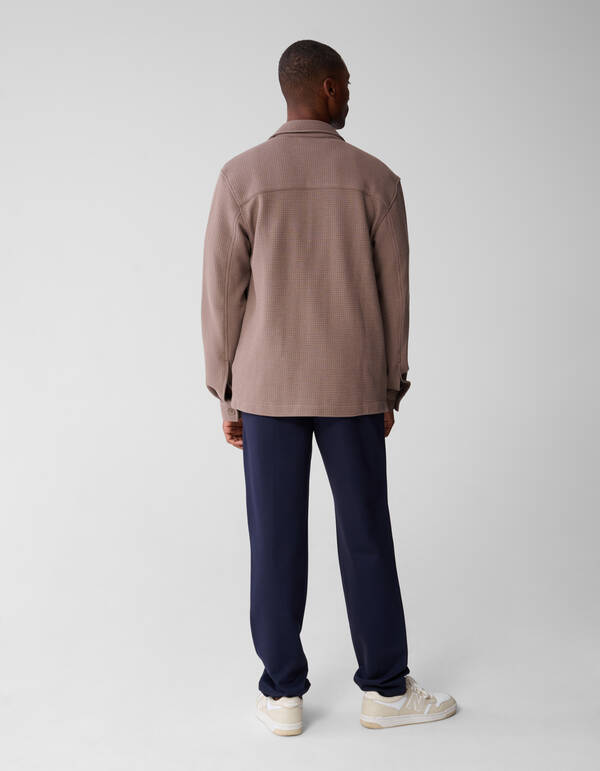 Waffle Overshirt Hellbraun SHOEBY MEN