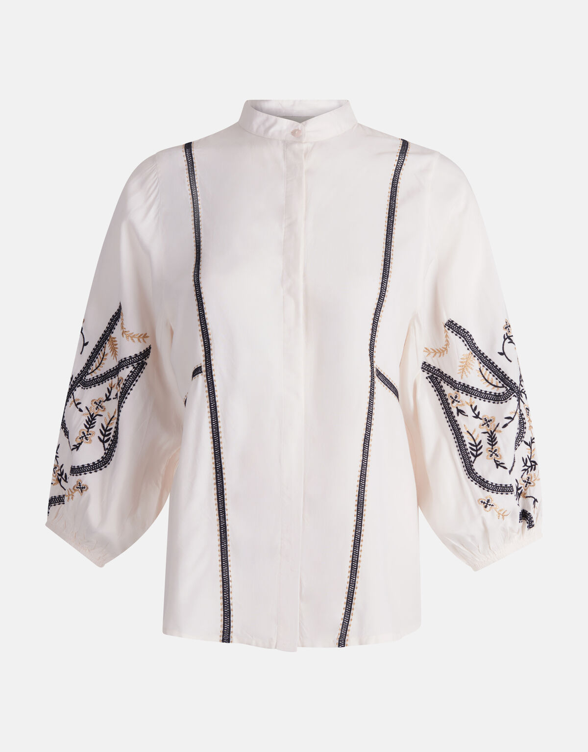 Stickerei Bluse Off White SHOEBY WOMEN
