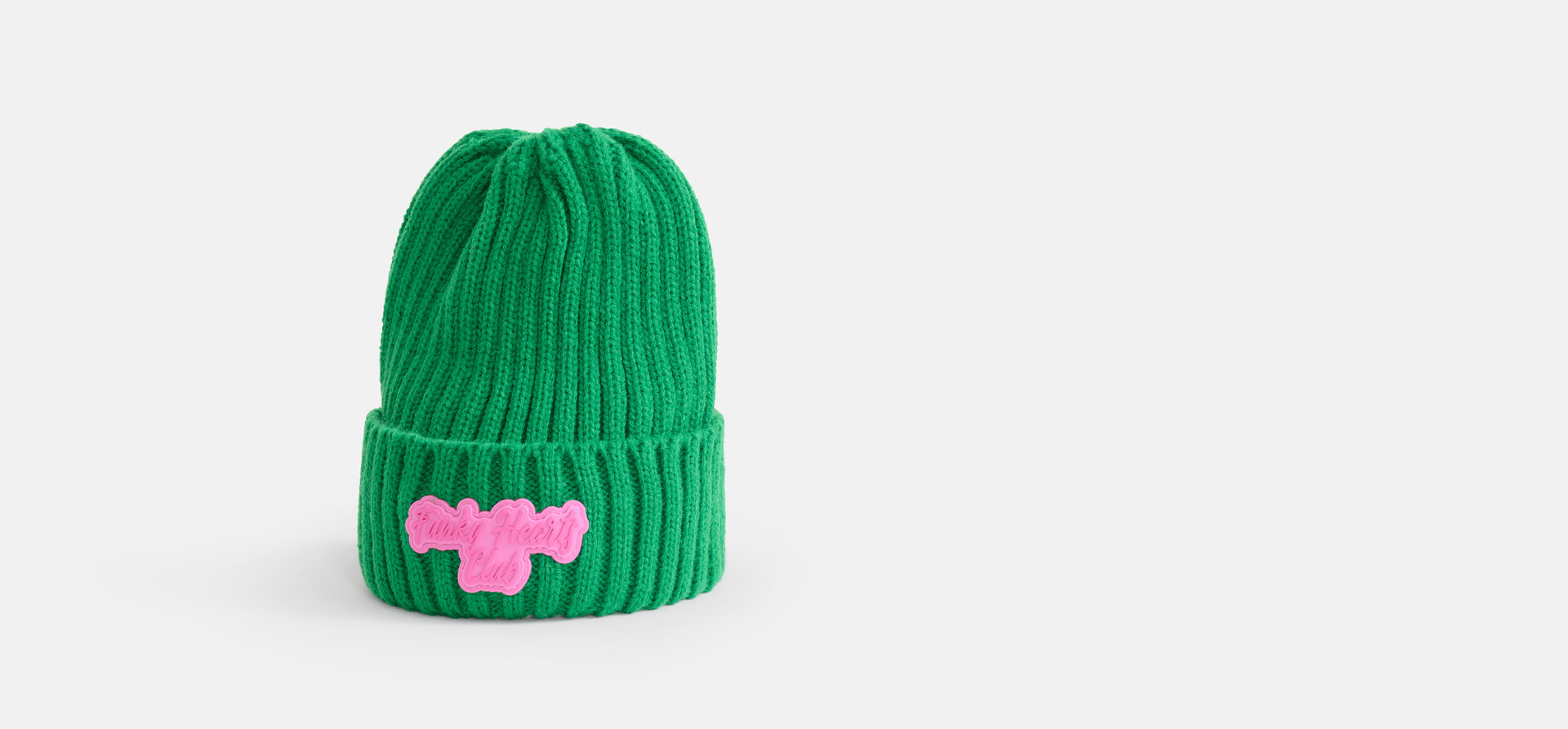 Badge Beanie Groen SHOEBY ACCESSOIRES