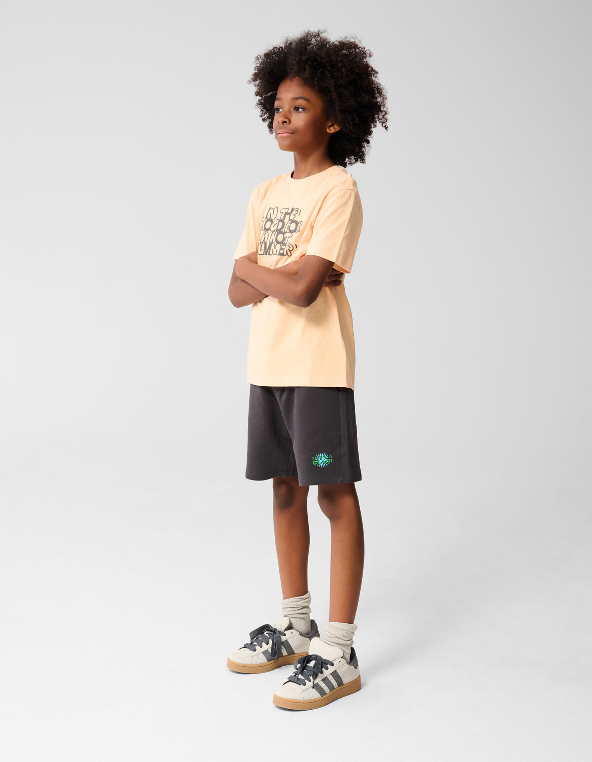 Hot Summer Artwork T-shirt Hellorange SHOEBY BOYS