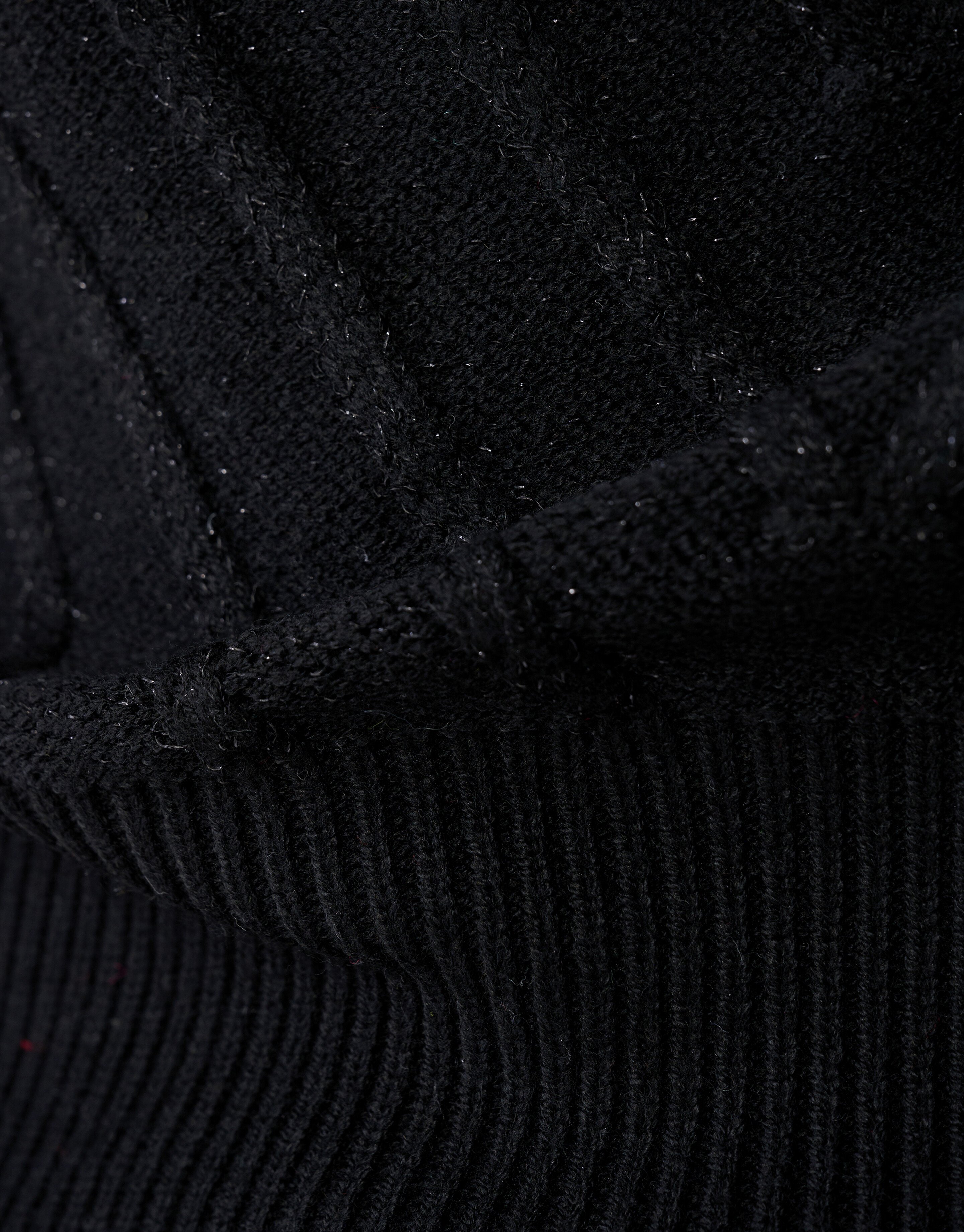Schwarzer Glitzer-Strickpullover SHOEBY WOMEN
