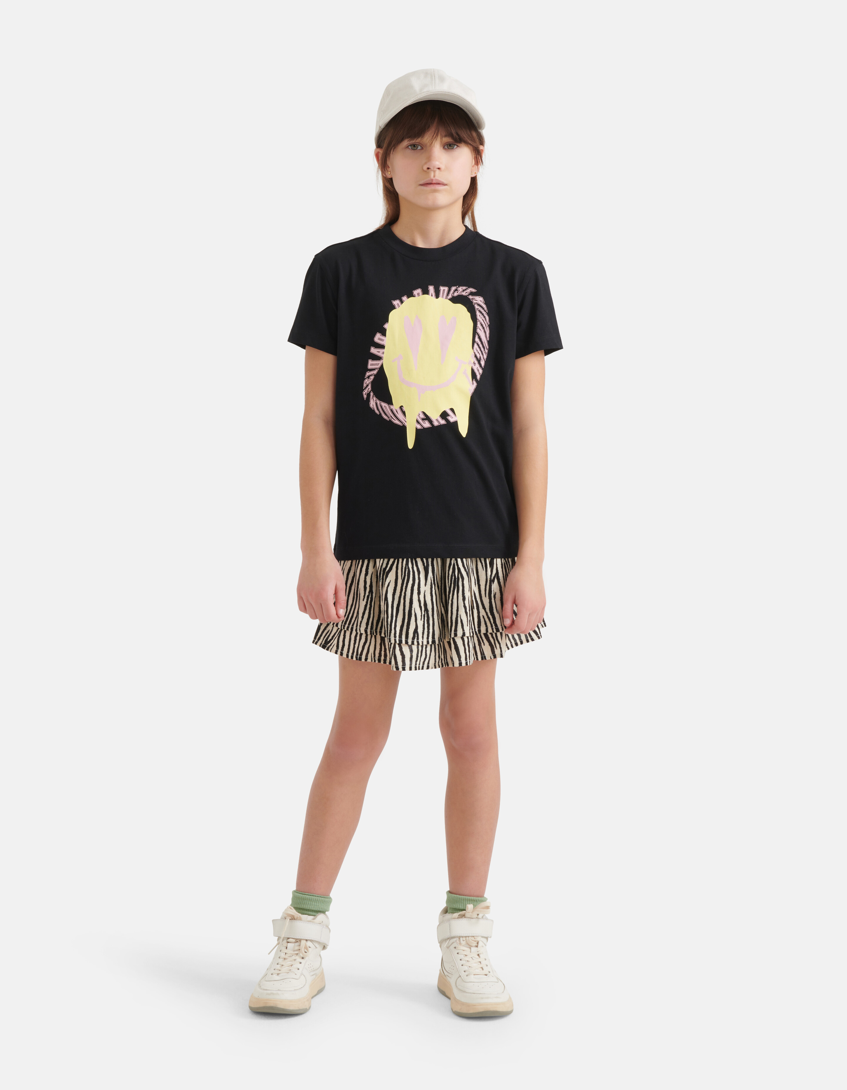 Locker geschnittenes T-Shirt Schwarz SHOEBY GIRLS