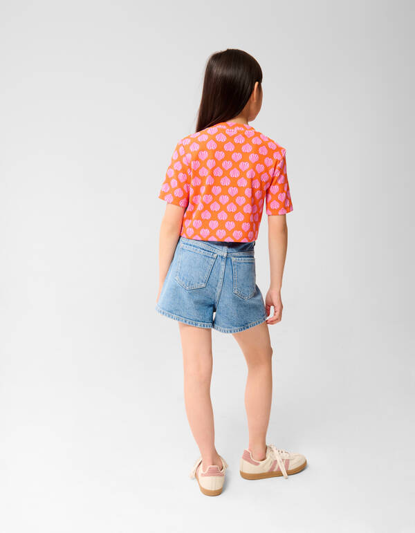 Muscheln Crop Top Orange SHOEBY GIRLS