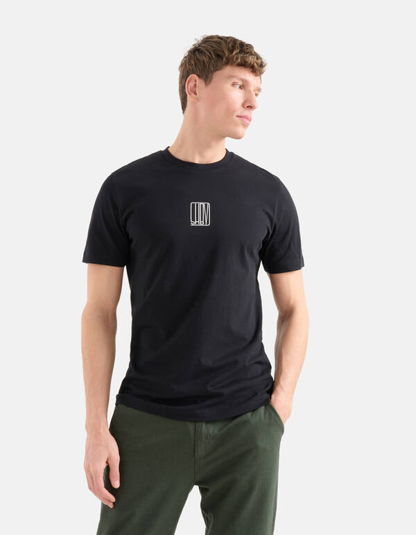 Text T-Shirt Schwarz SHOEBY MEN