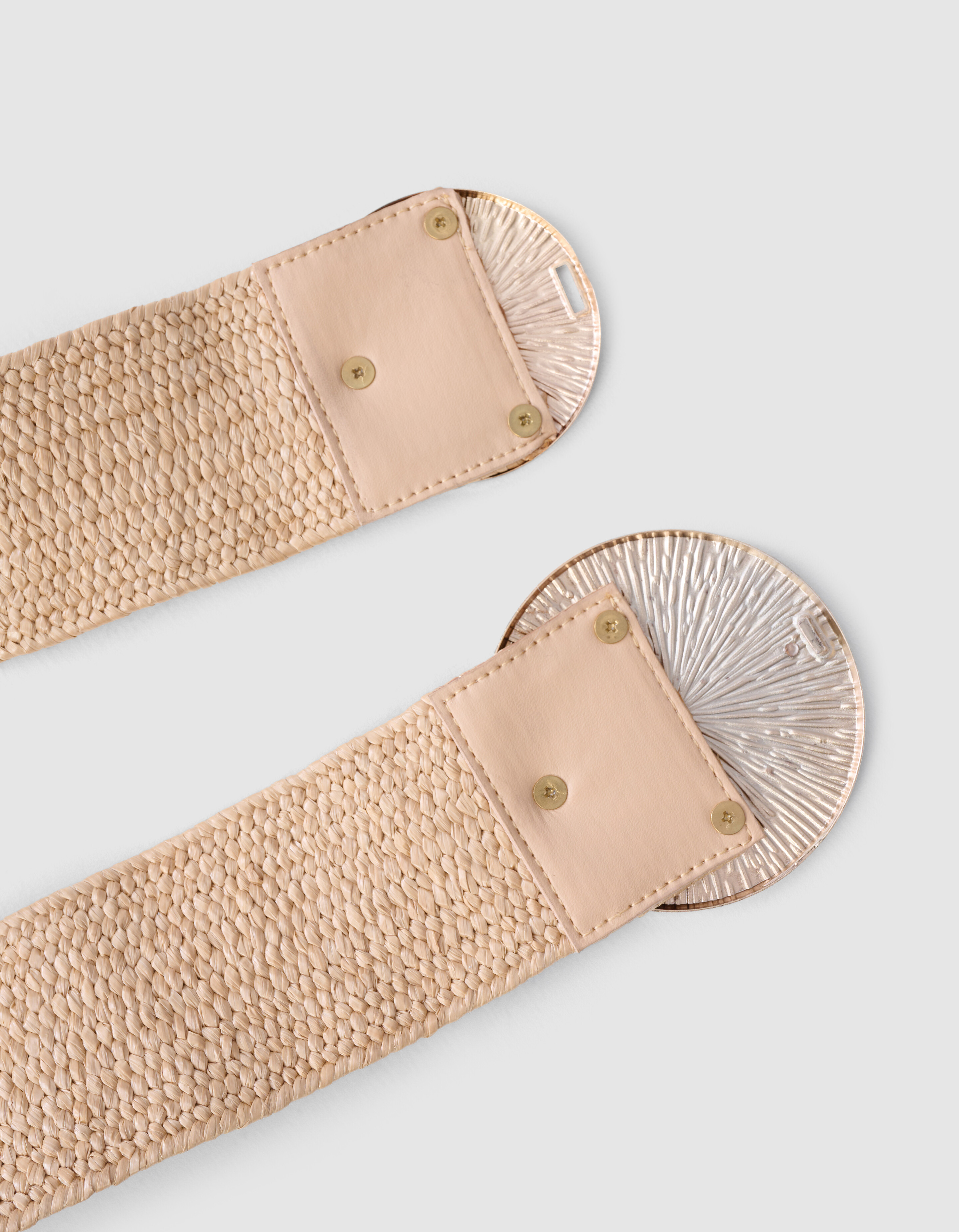 Geflochtener Gürtel Beige SHOEBY ACCESSOIRES