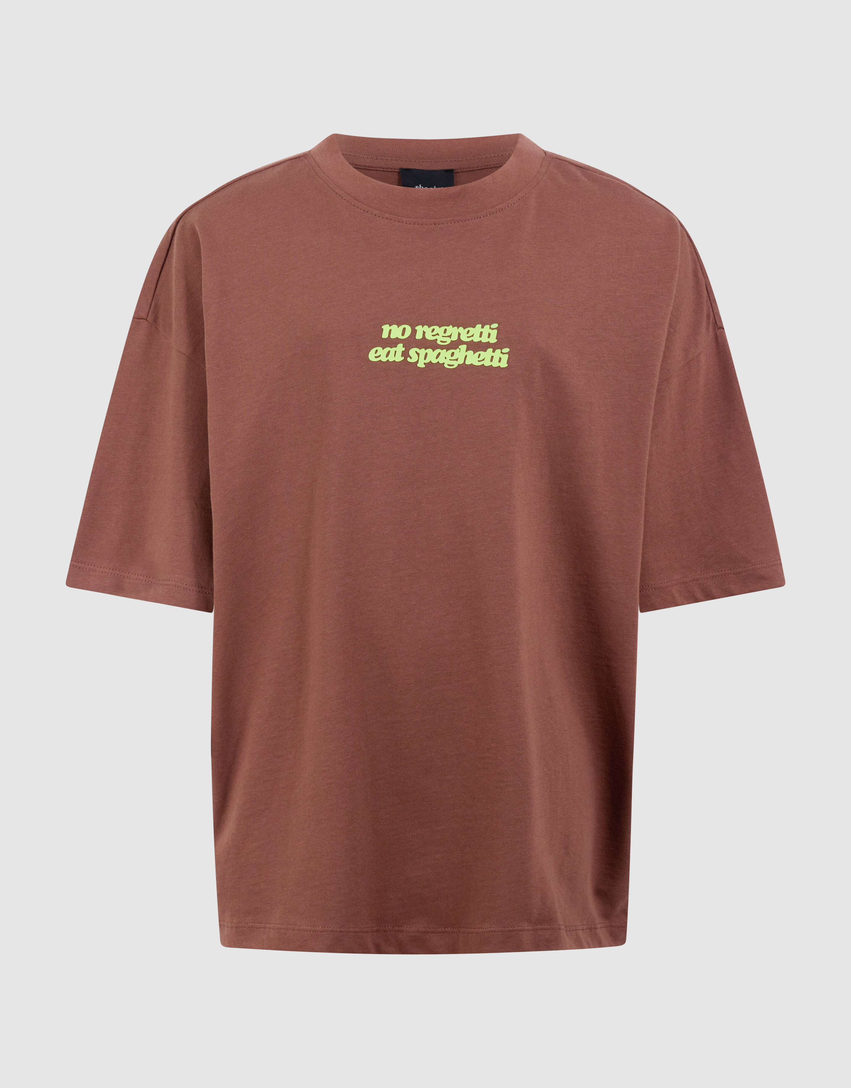 Spaghetti-Kunst T-Shirt Braun SHOEBY BOYS