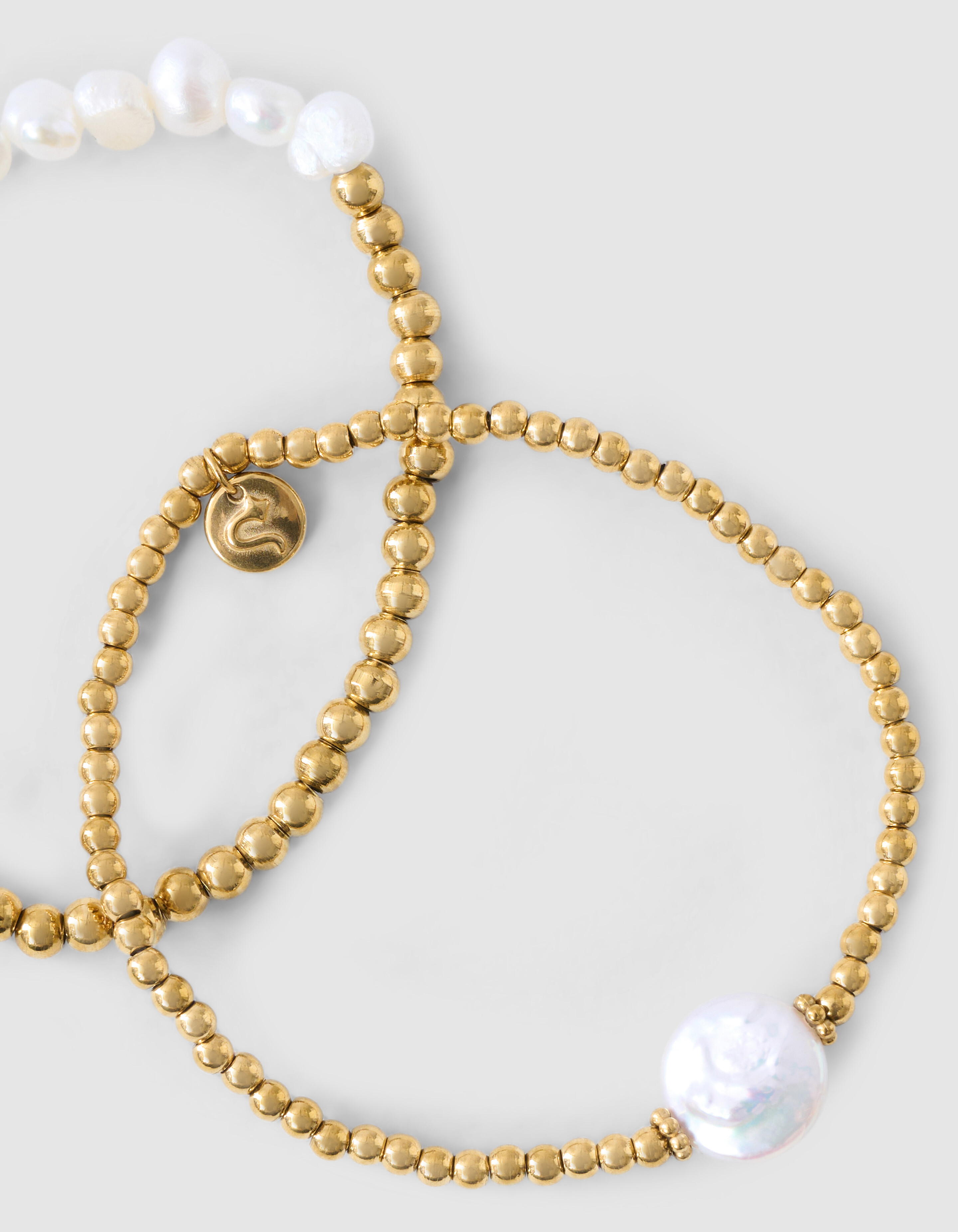 Perlenarmband Gold SHOEBY ACCESSOIRES